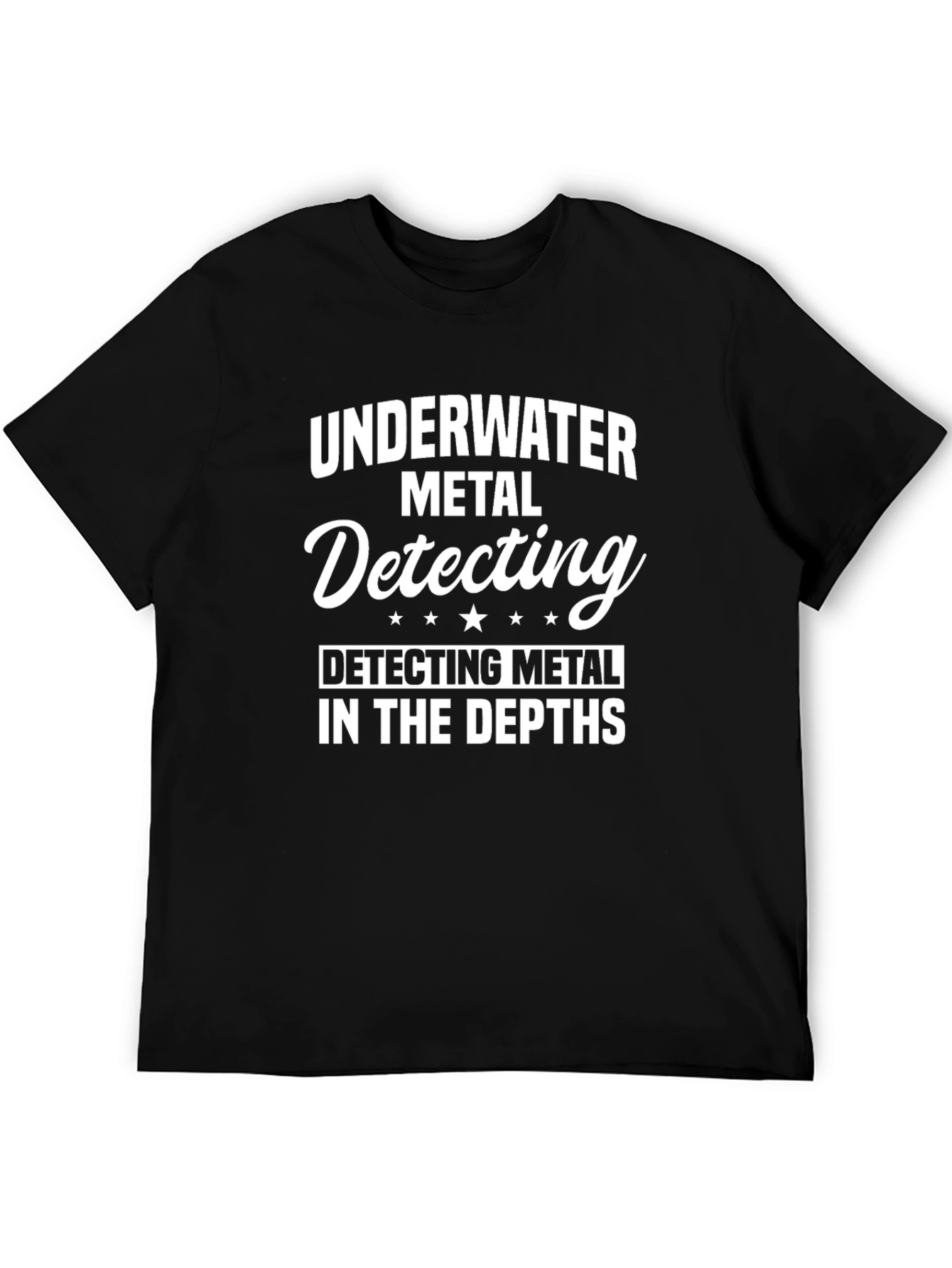 Underwater Metal Detecting Black T-Shirt