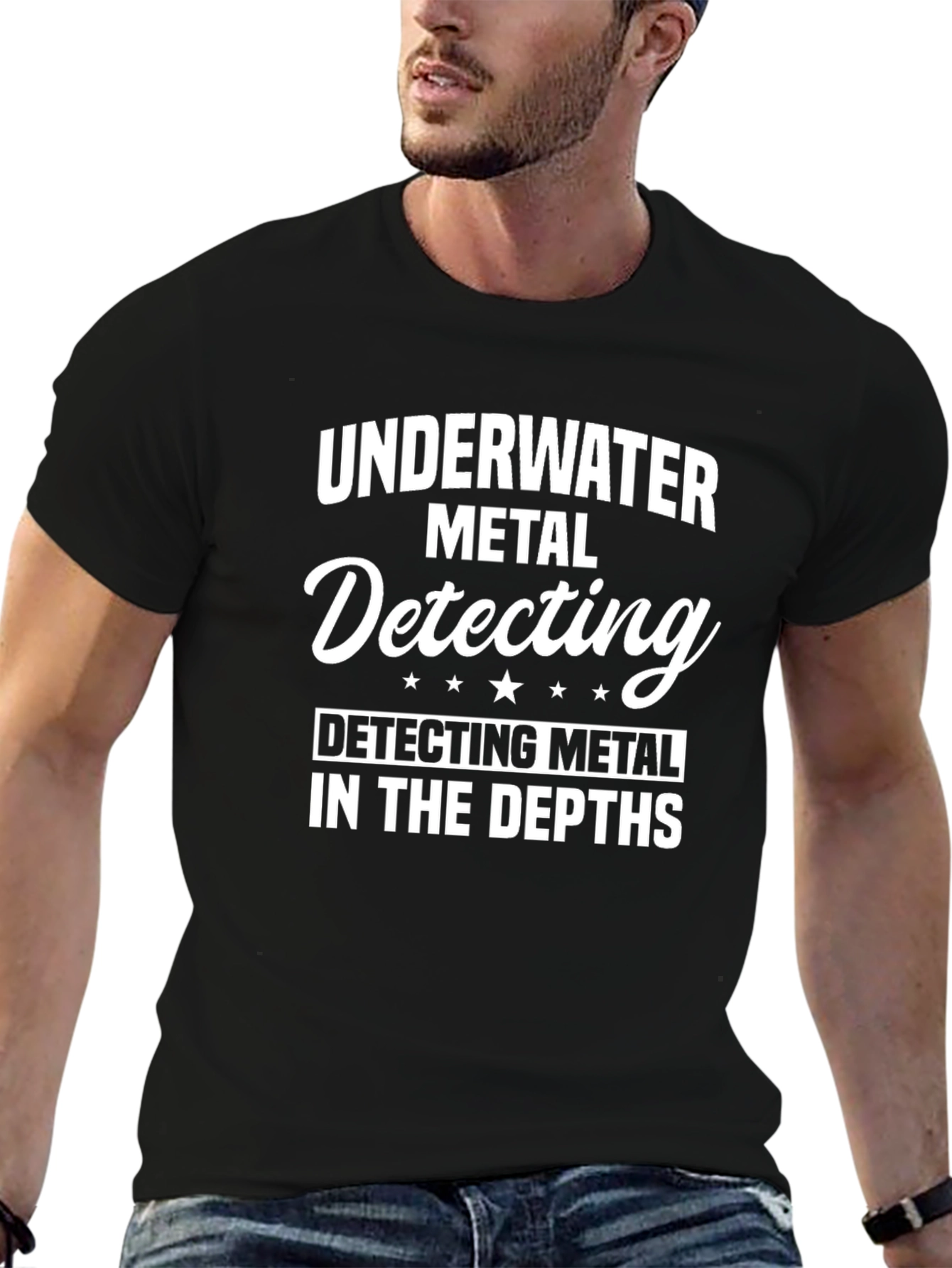 Underwater Metal Detecting Black T-Shirt