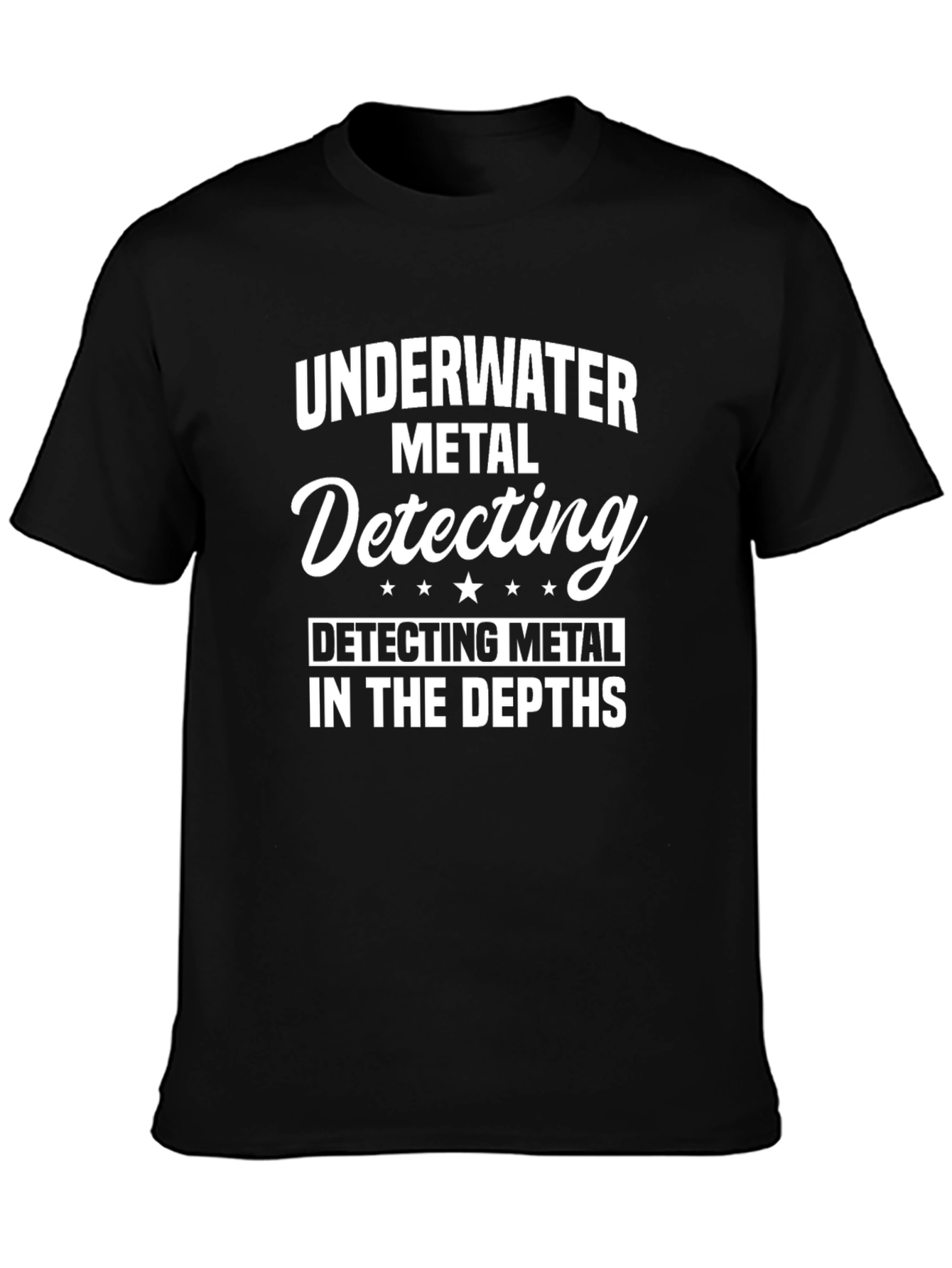Underwater Metal Detecting Black T-Shirt