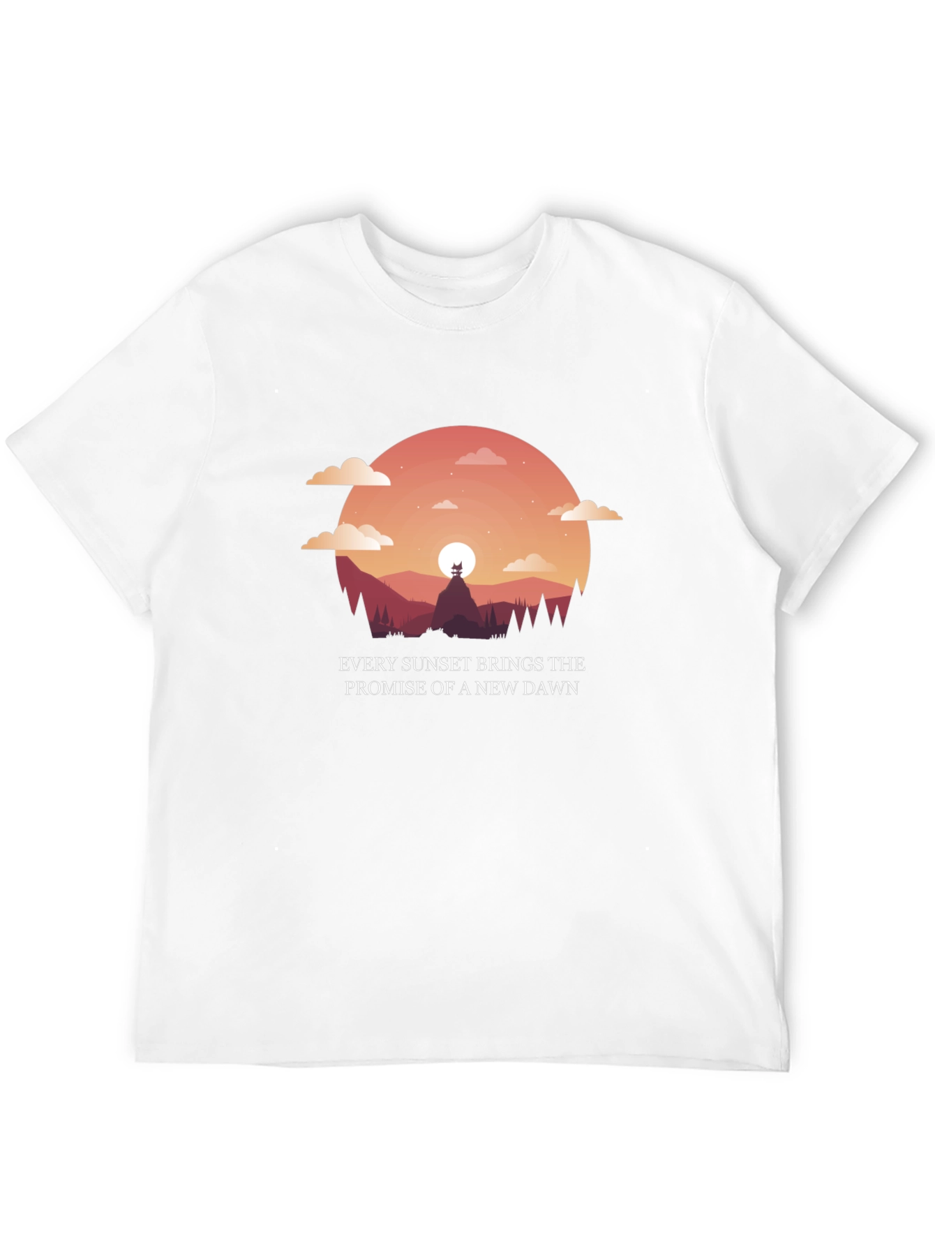 Sunset Promise Graphic T-Shirt - New Dawn Design