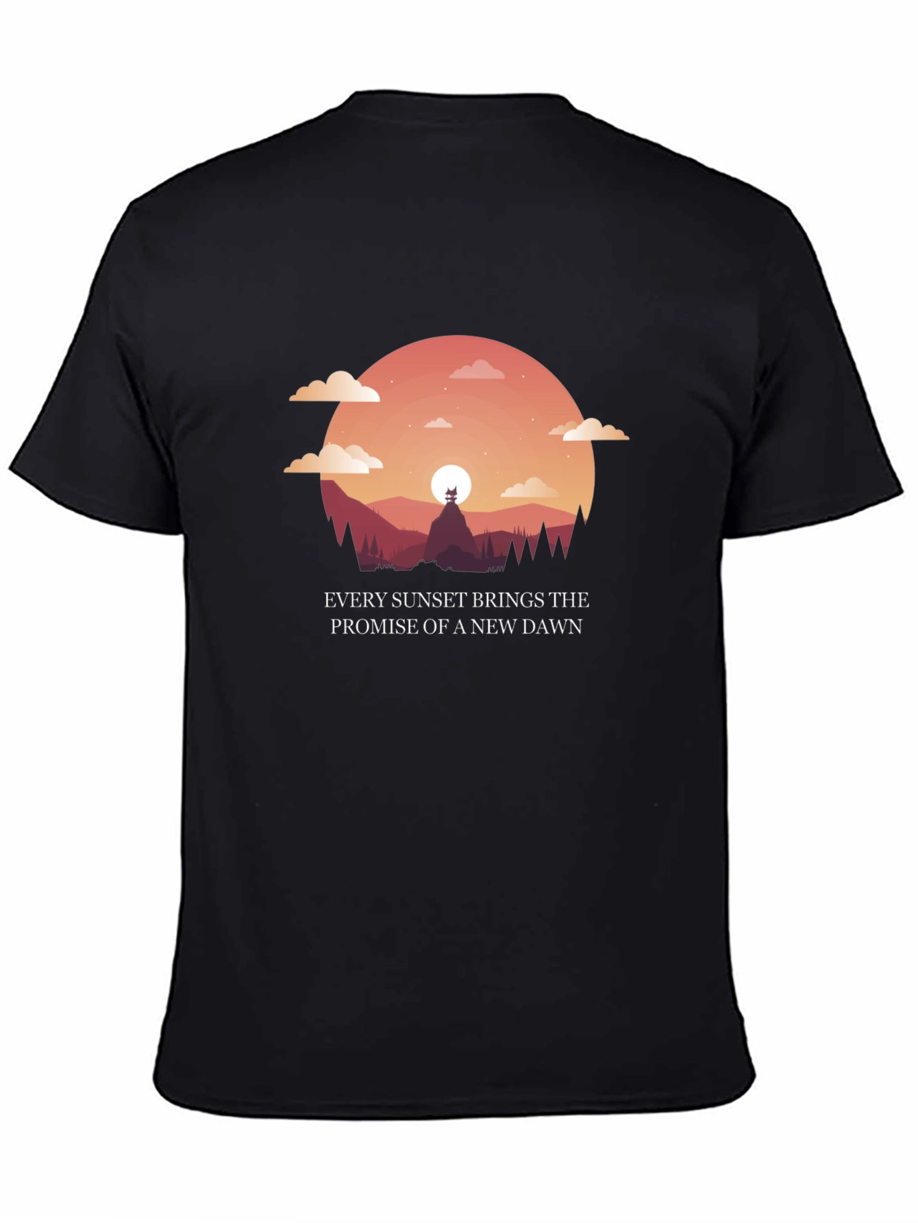 Sunset Promise Graphic T-Shirt - New Dawn Design