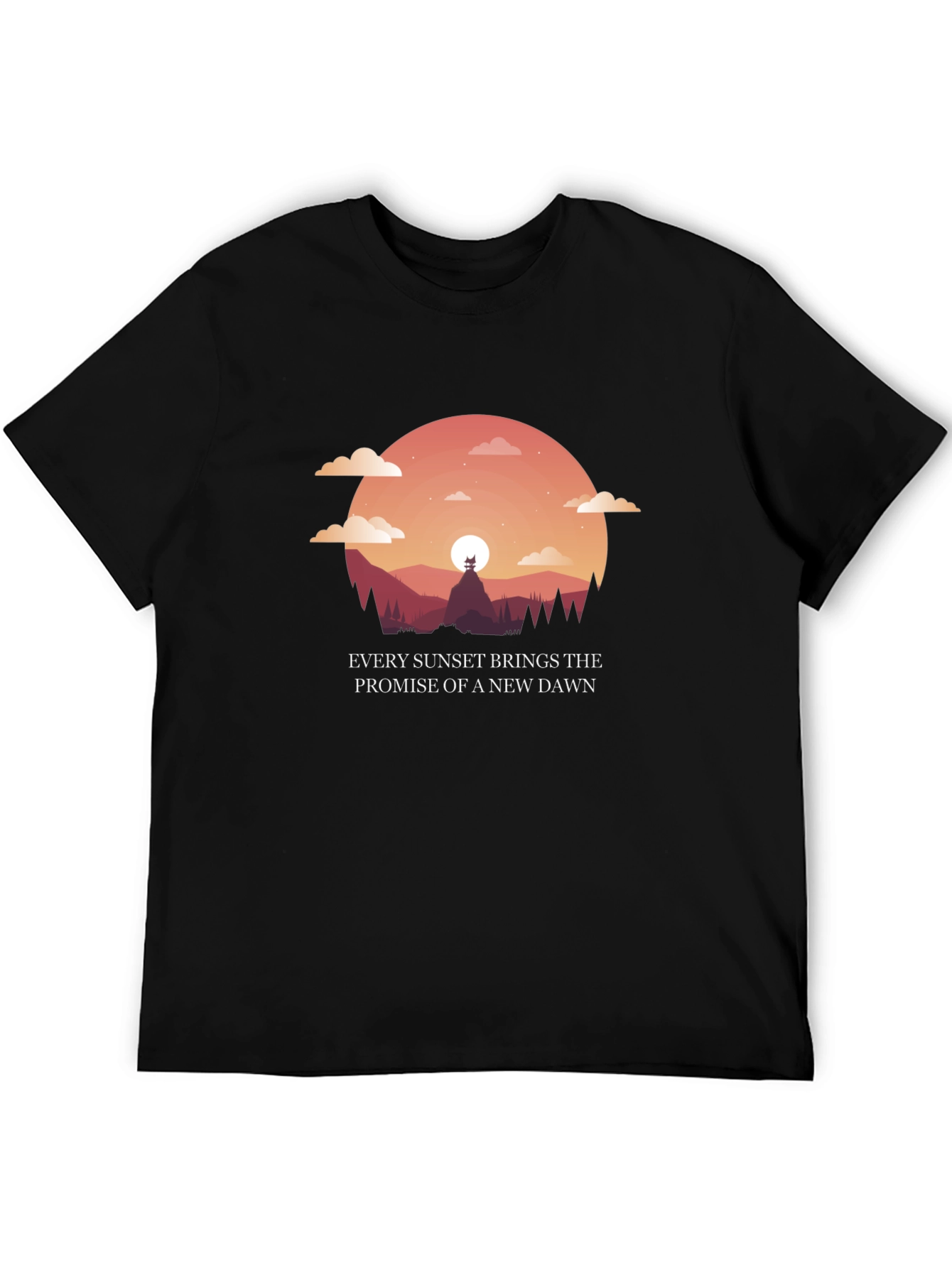 Sunset Promise Graphic T-Shirt - New Dawn Design