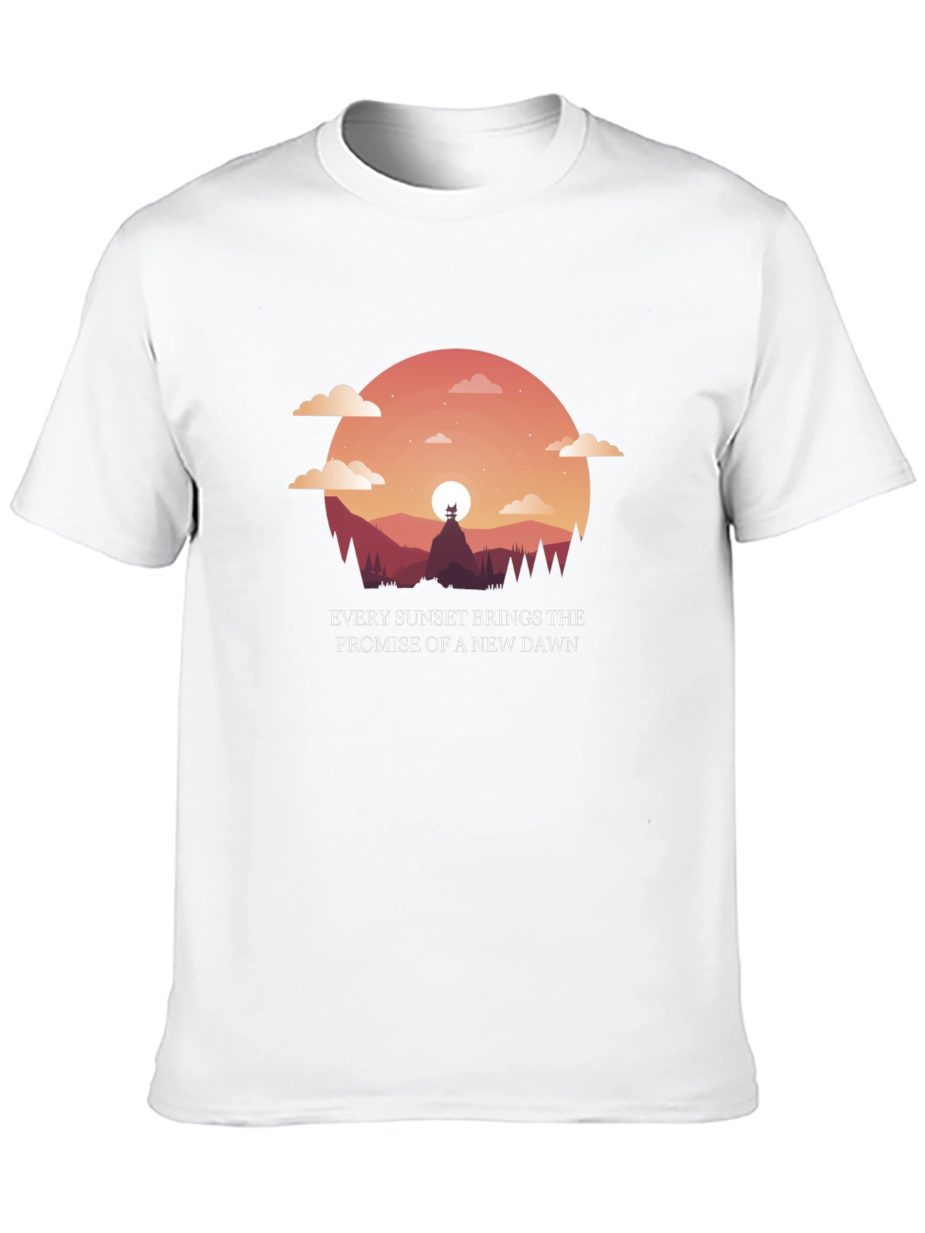 Sunset Promise Graphic T-Shirt - New Dawn Design
