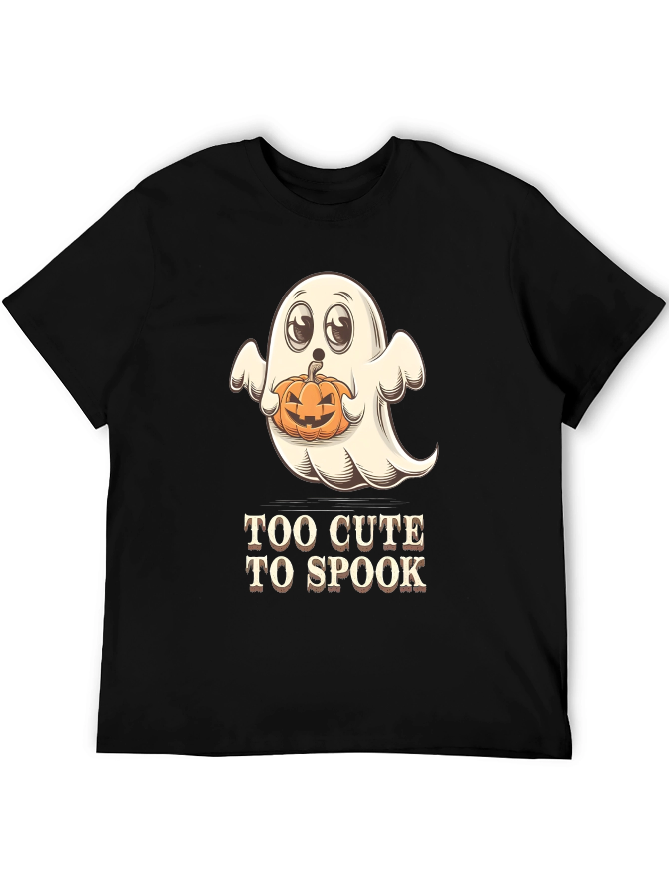 Too Cute to Spook Halloween Ghost T-Shirt