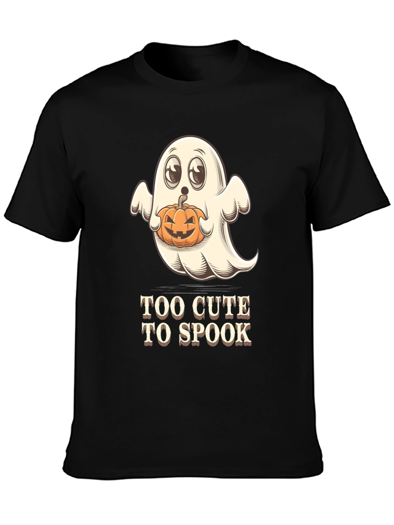 Too Cute to Spook Halloween Ghost T-Shirt