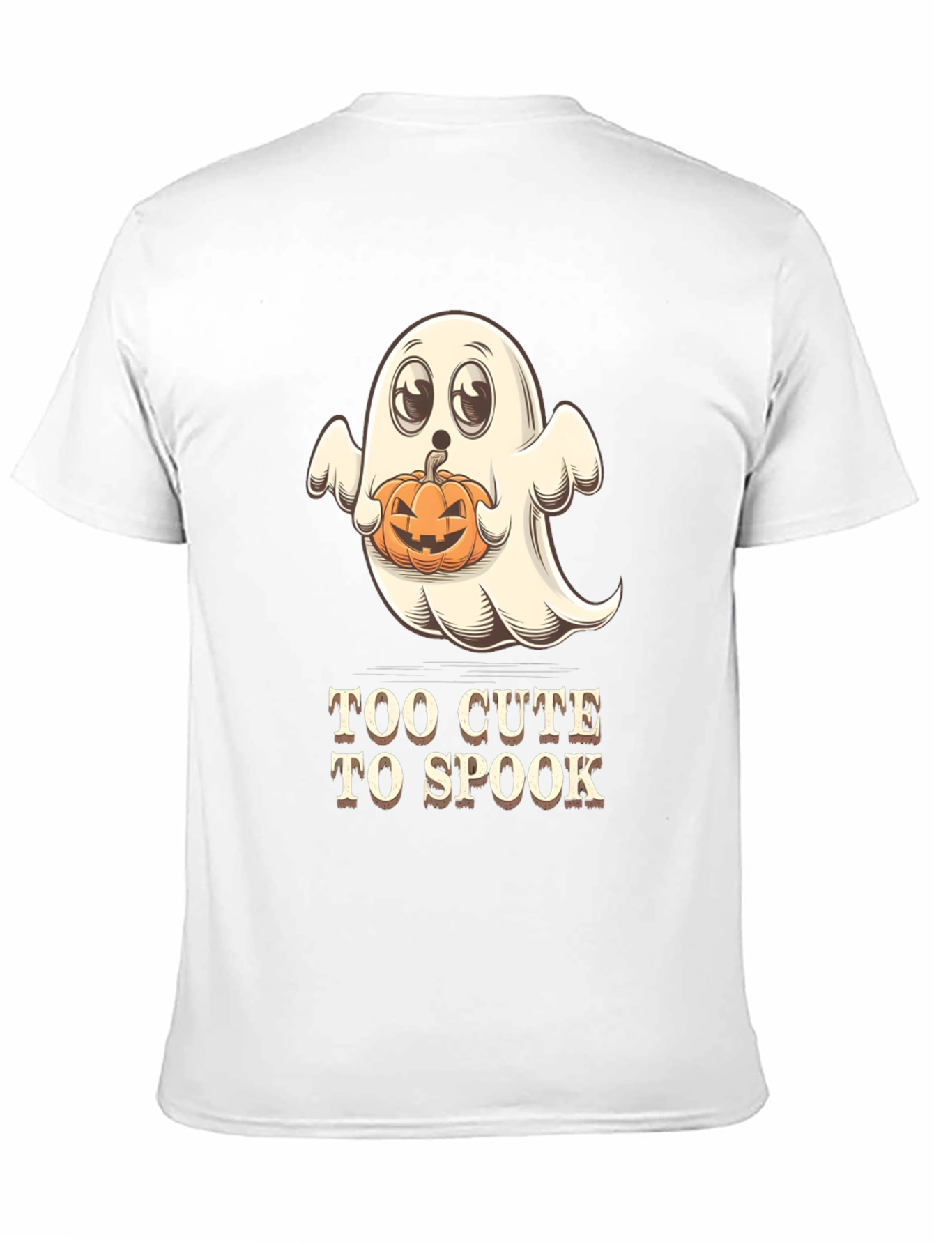 Too Cute to Spook Halloween Ghost T-Shirt