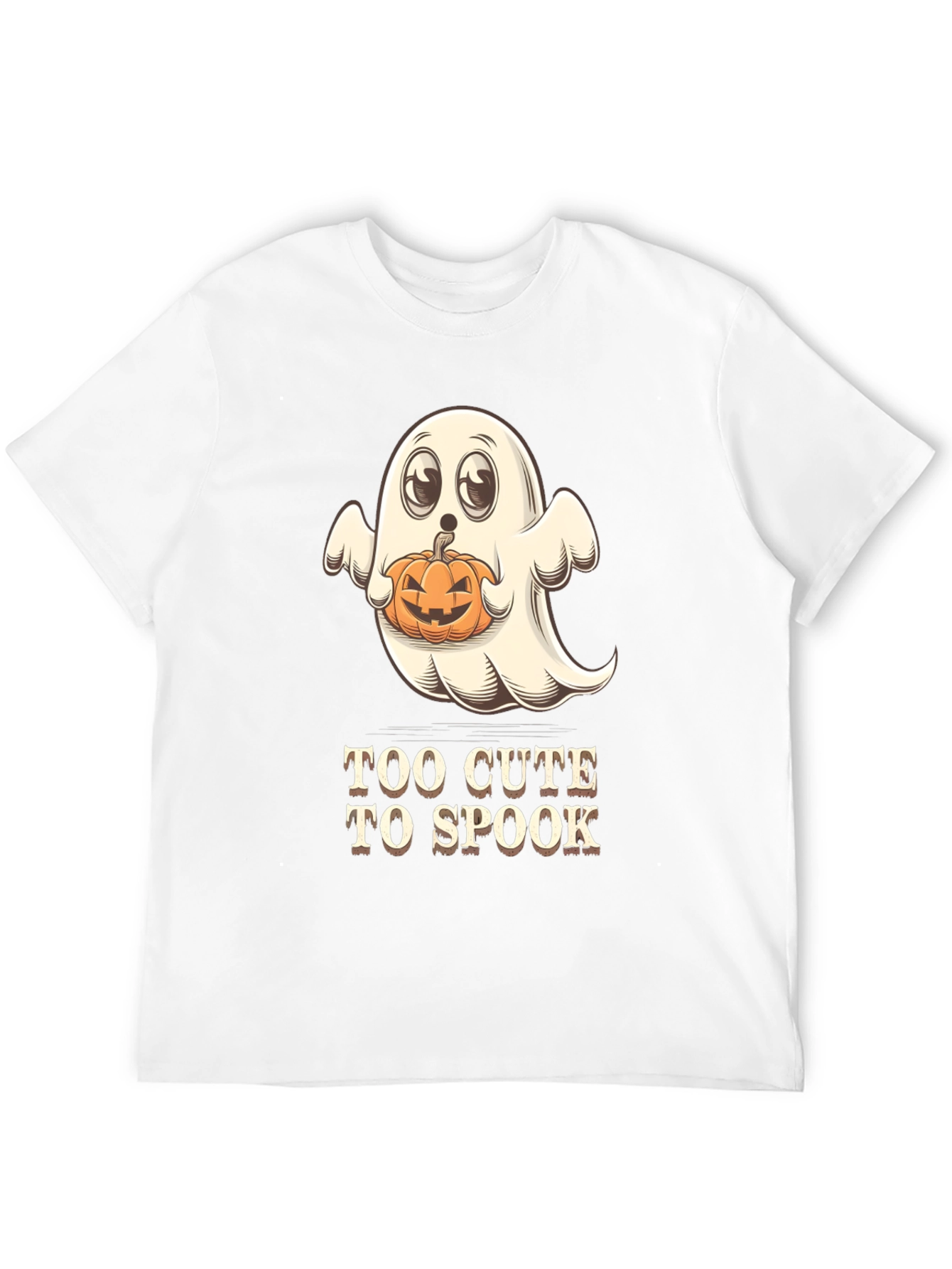 Too Cute to Spook Halloween Ghost T-Shirt