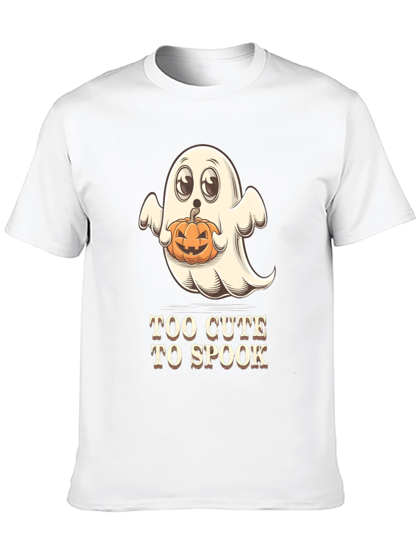 Too Cute to Spook Halloween Ghost T-Shirt