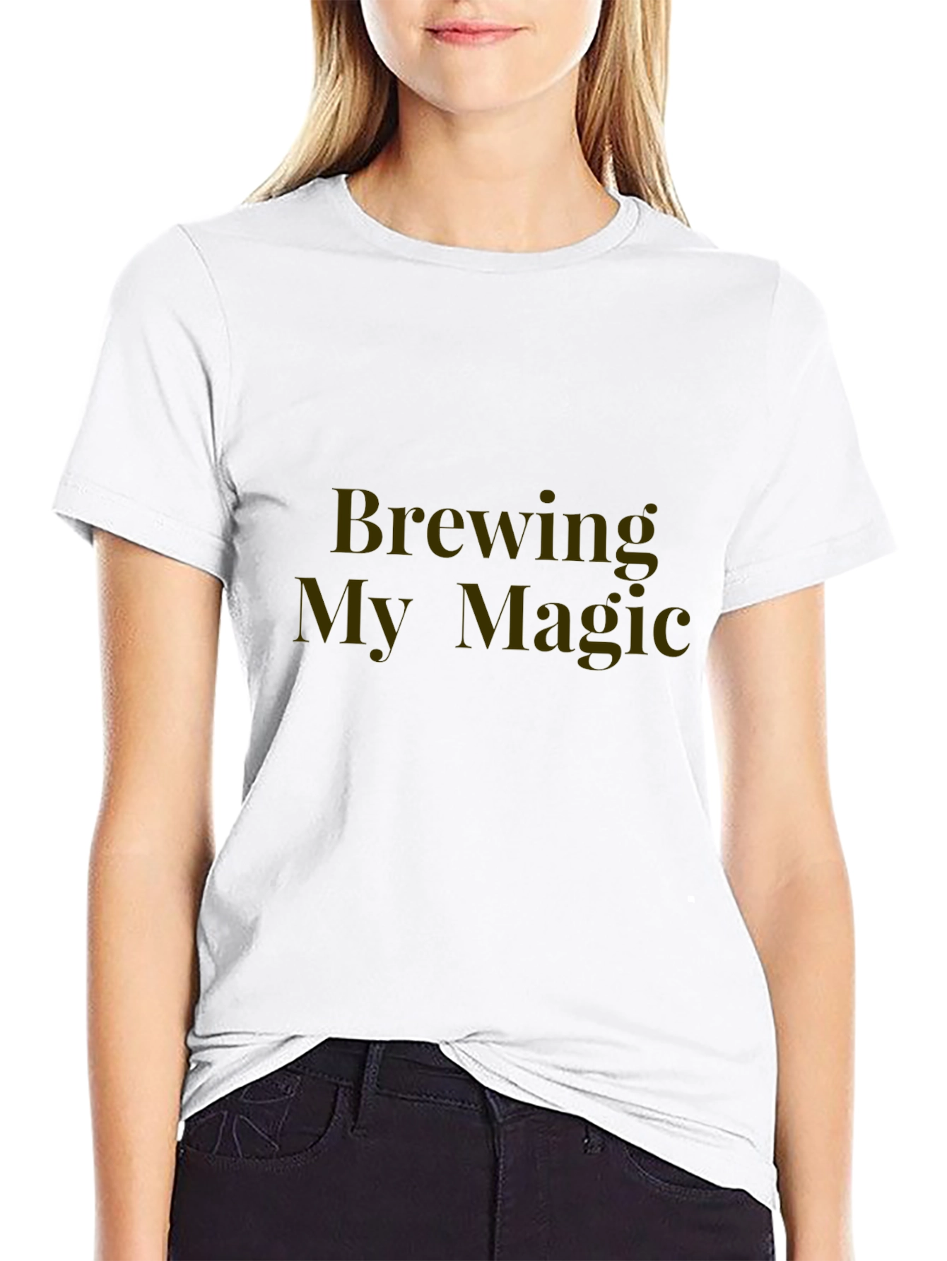 Brewing My Magic Black T-Shirt