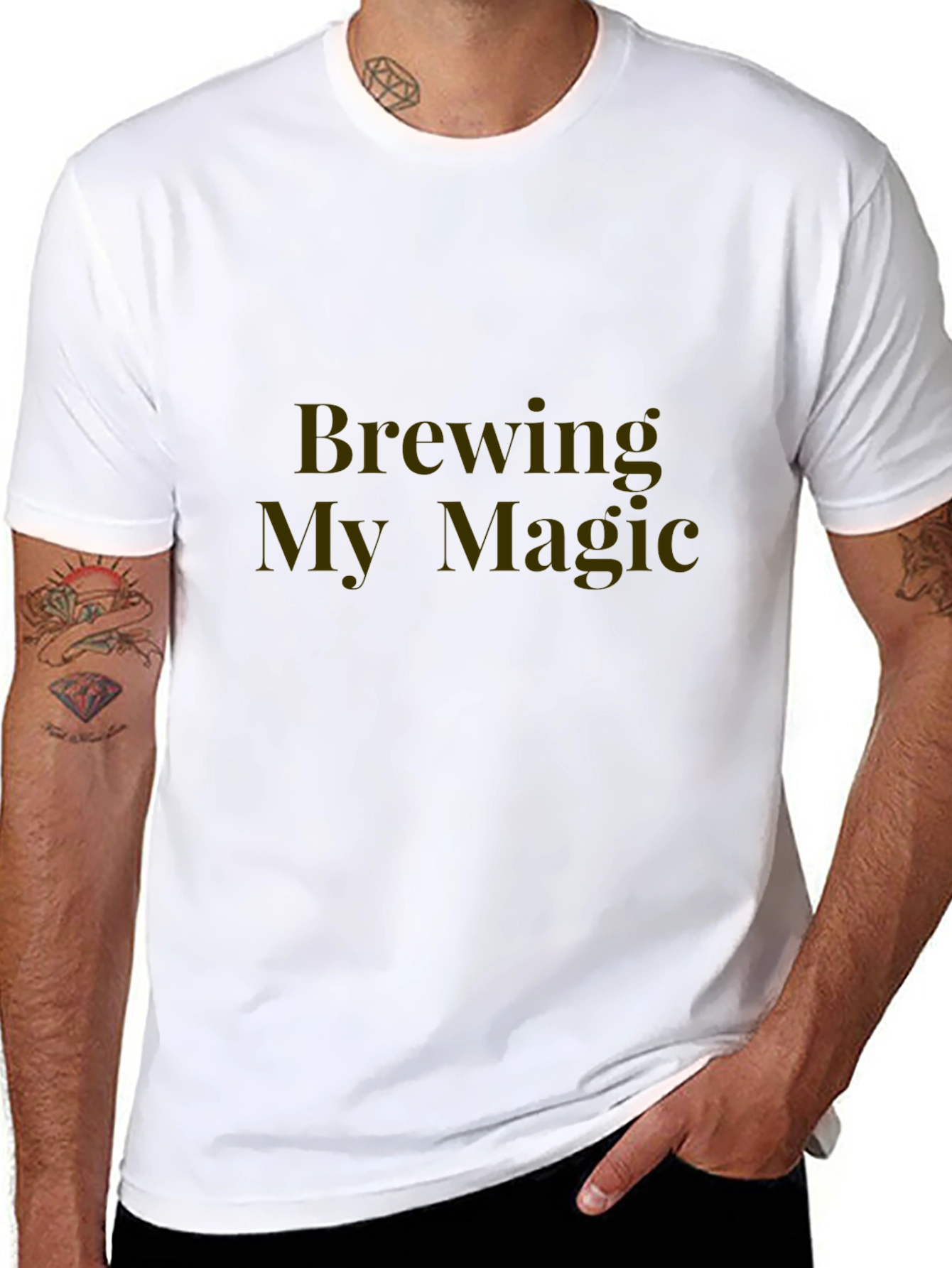 Brewing My Magic Black T-Shirt