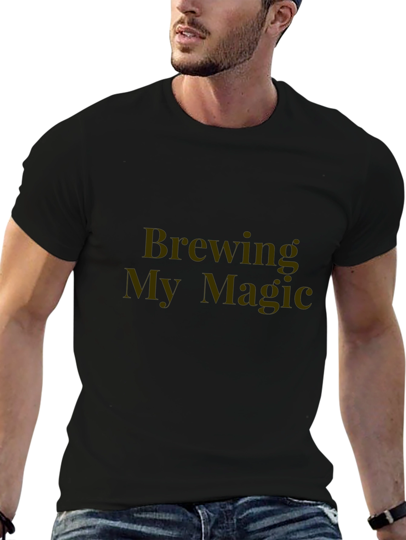 Brewing My Magic Black T-Shirt