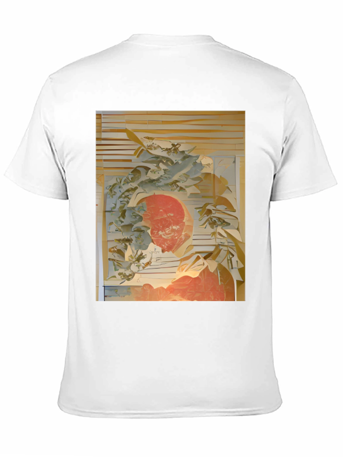 Abstract Art Print Black T-Shirt