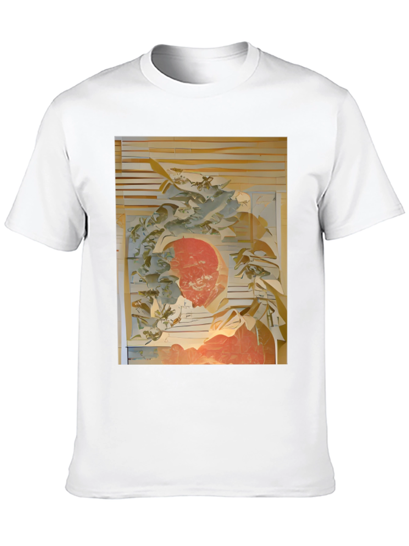 Abstract Art Print Black T-Shirt