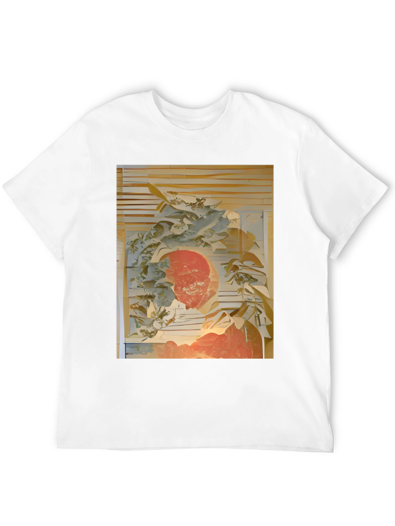 Abstract Art Print Black T-Shirt