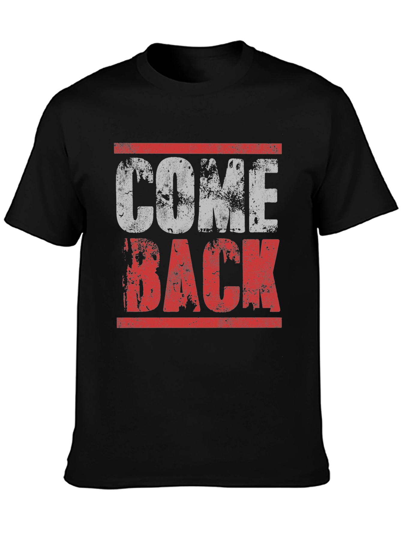 Come Back Graphic Tee - Distressed Print Mens T-Shirt