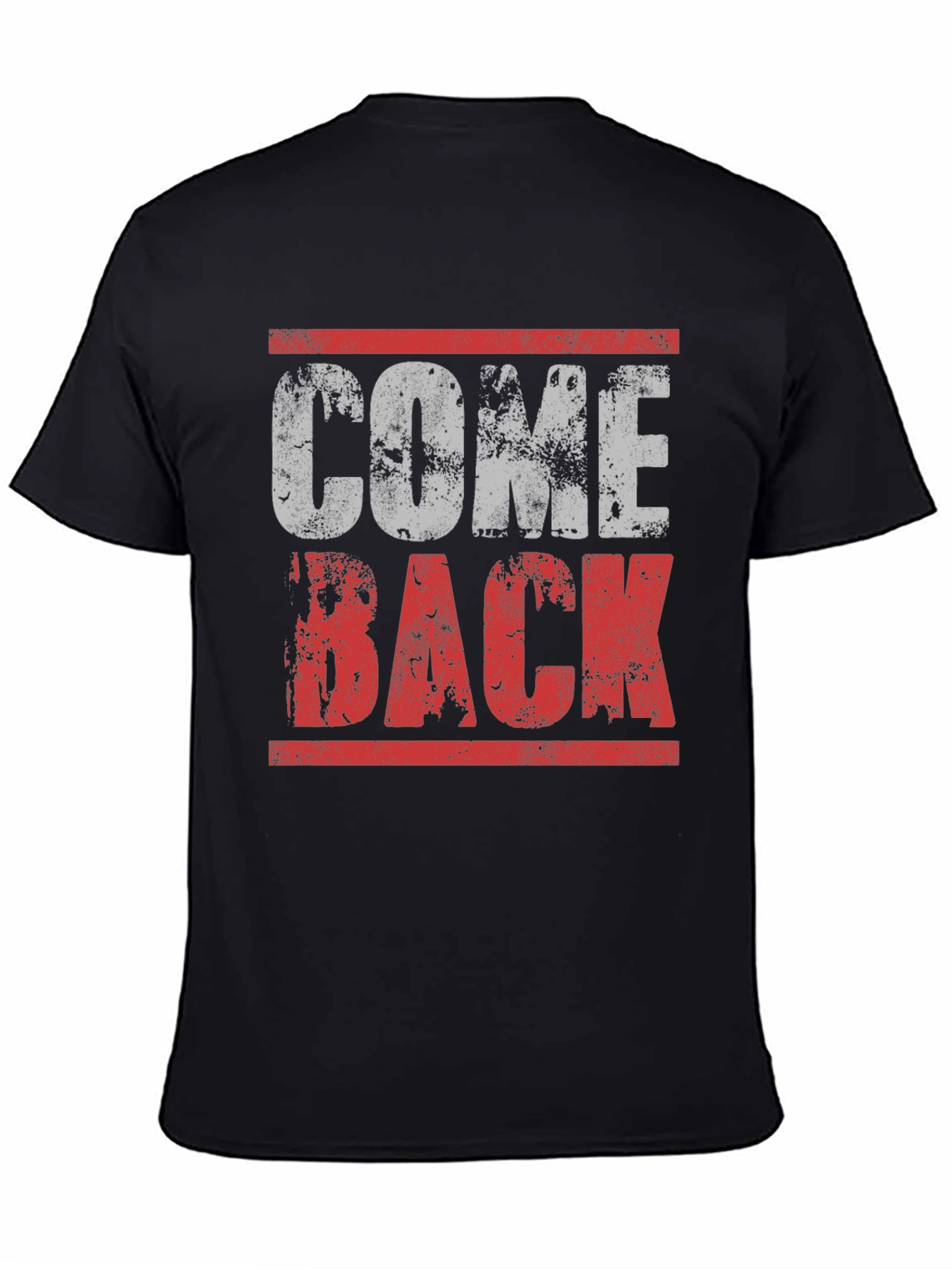 Come Back Graphic Tee - Distressed Print Mens T-Shirt