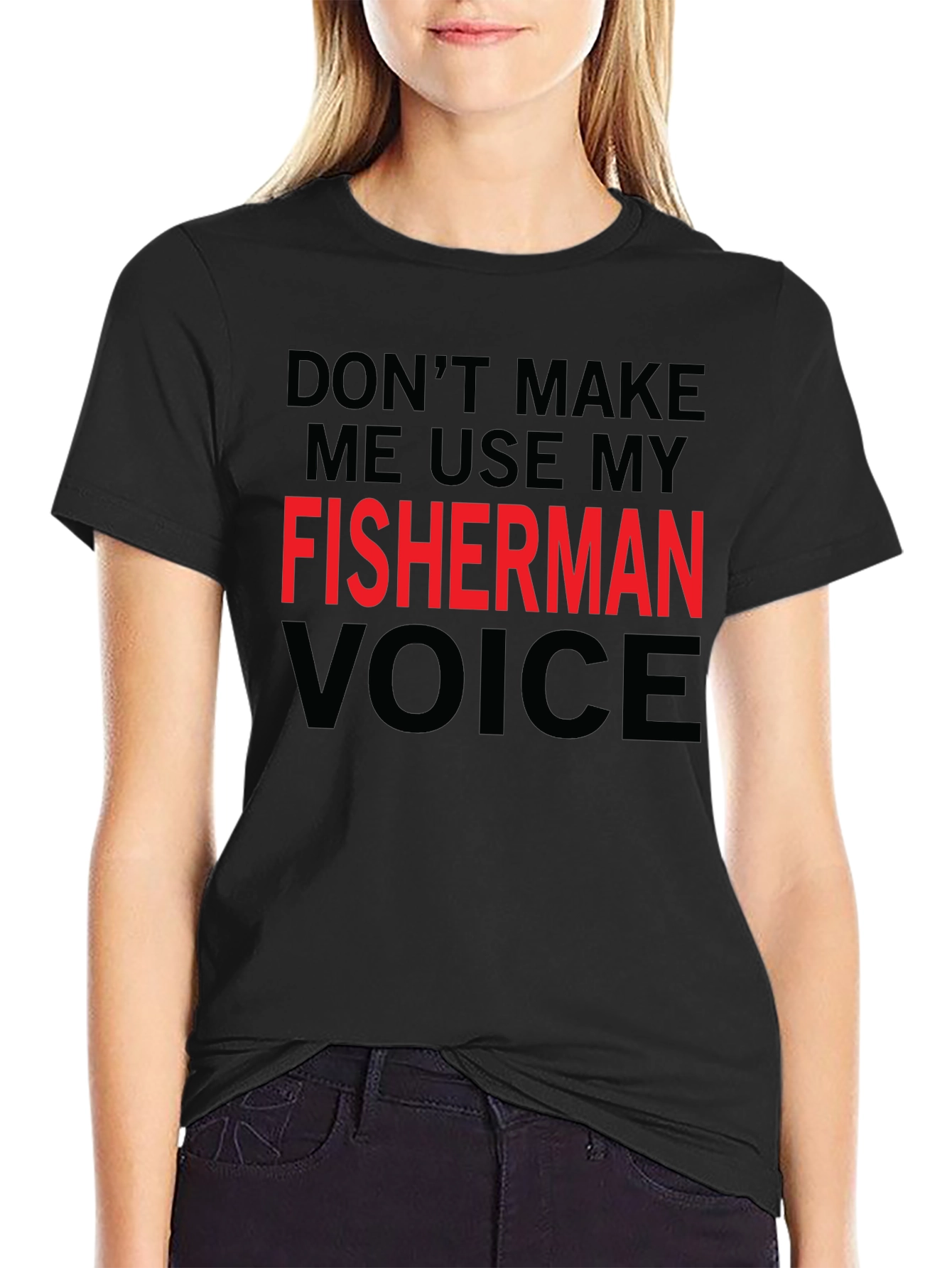 Fisherman Voice T-Shirt - Funny Fishing Graphic Tee