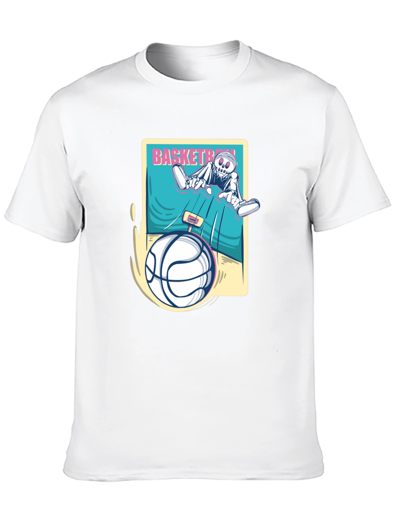 Skeleton Basketball Graphic Tee