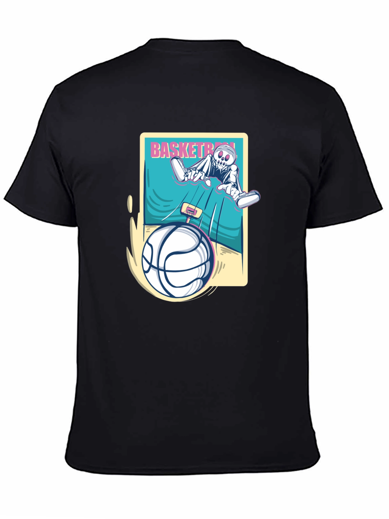 Skeleton Basketball Graphic Tee