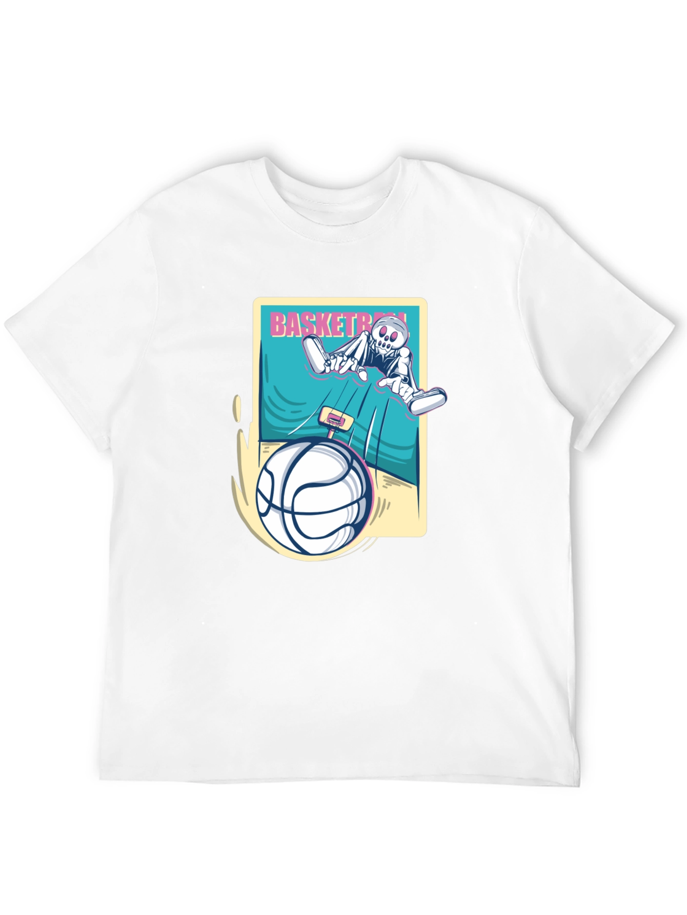 Skeleton Basketball Graphic Tee