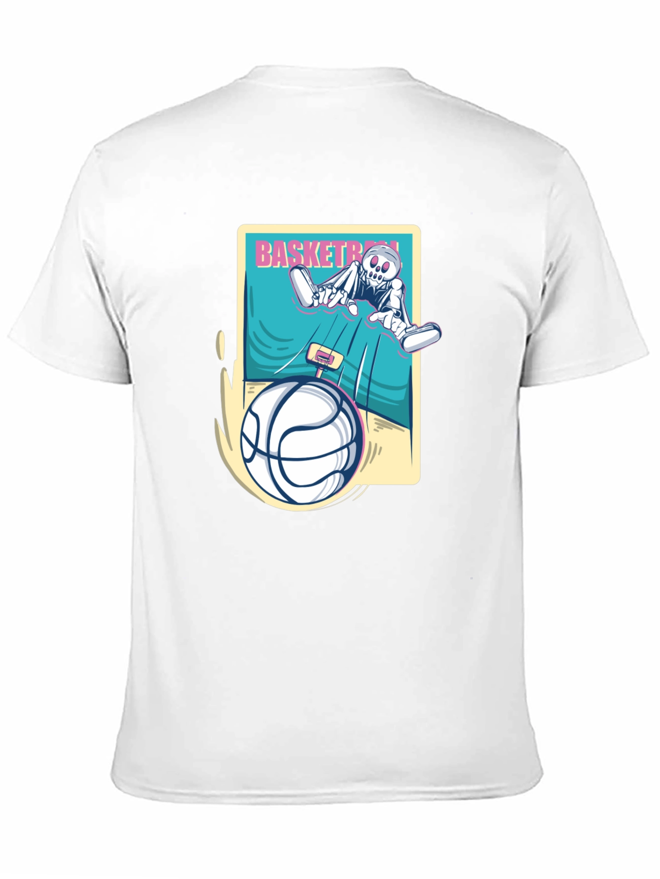 Skeleton Basketball Graphic Tee