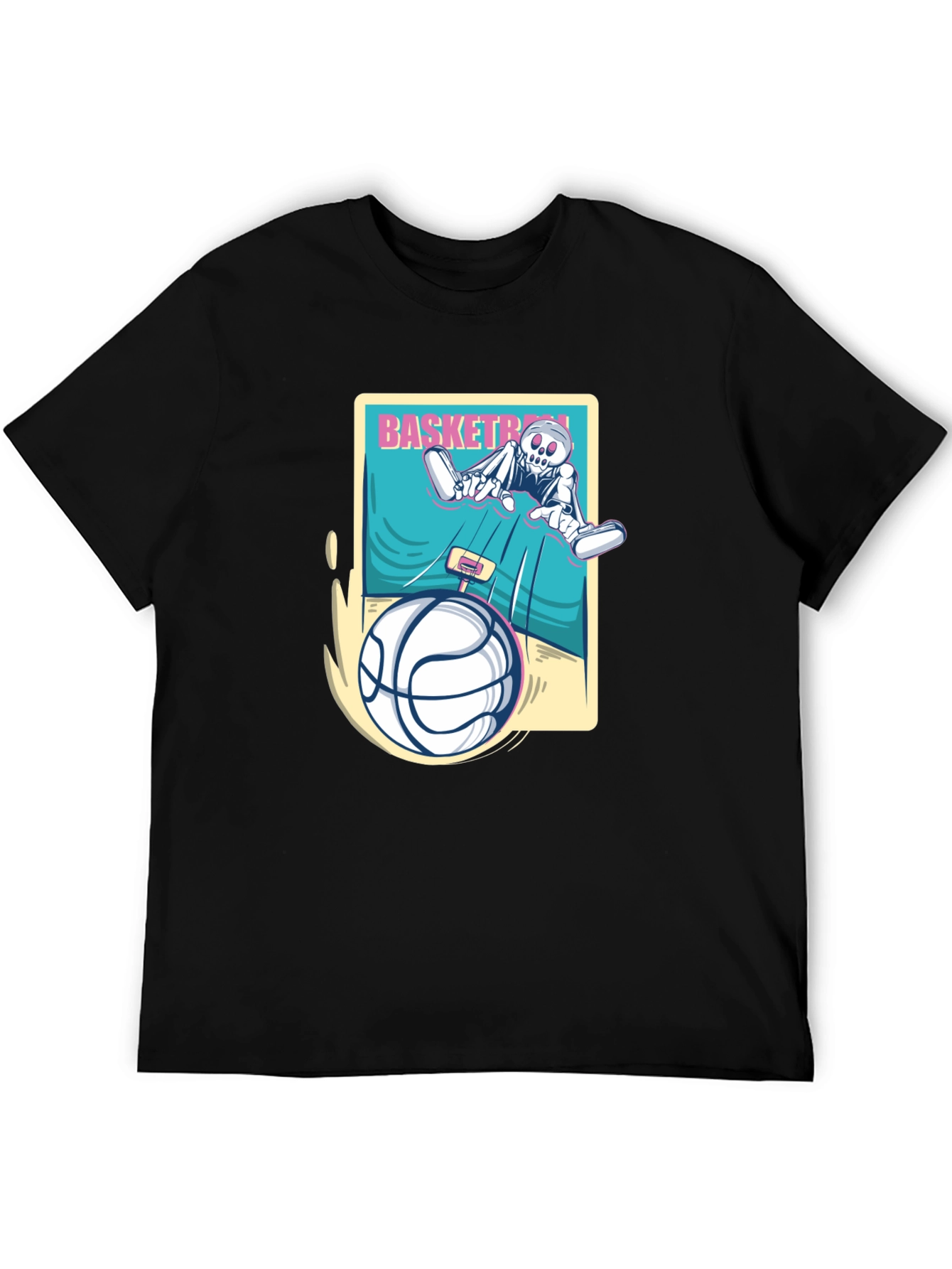 Skeleton Basketball Graphic Tee