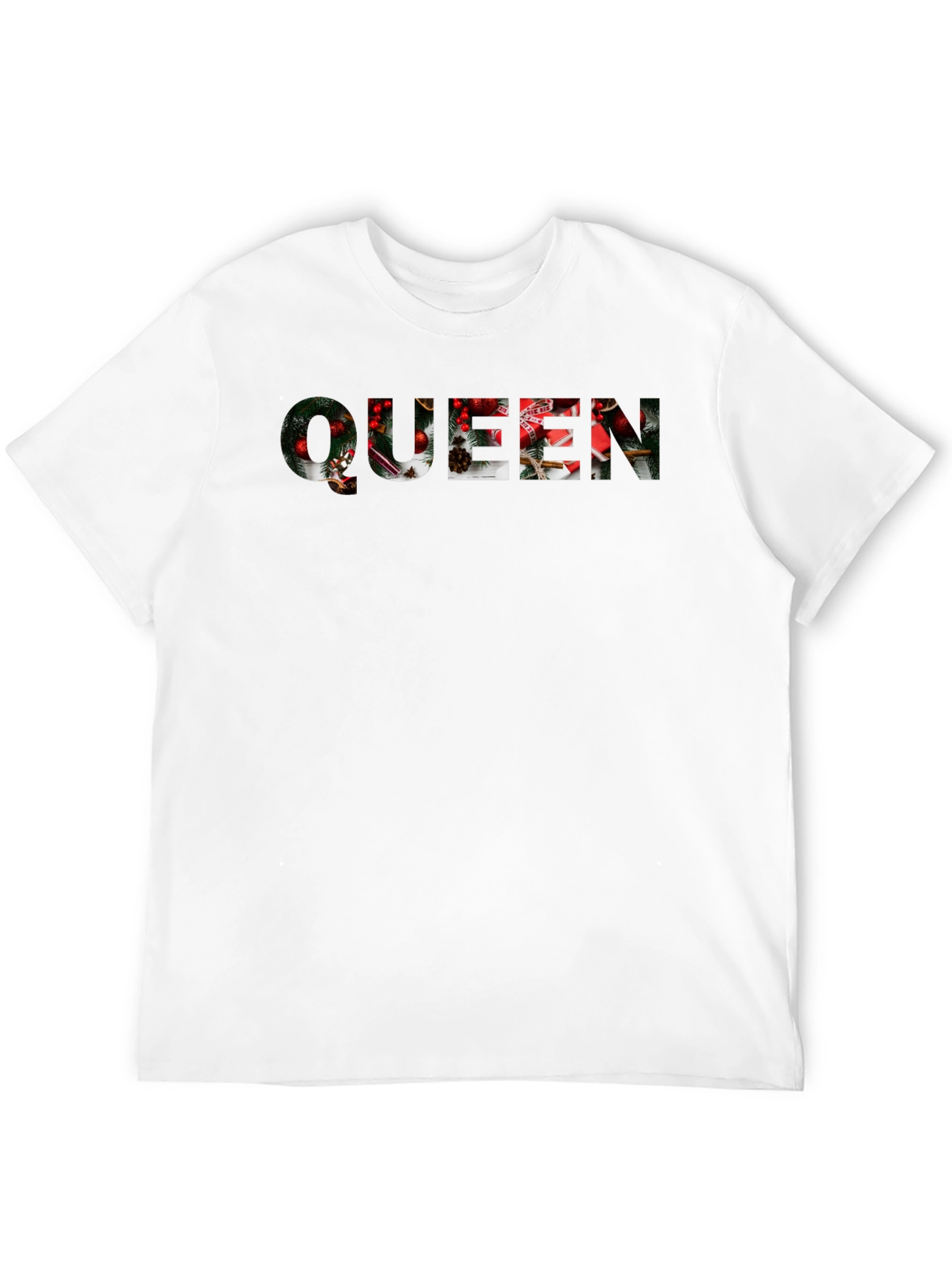 Christmas Queen Graphic Tee - Holiday Festive Shirt