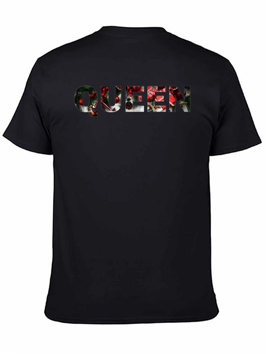 Christmas Queen Graphic Tee - Holiday Festive Shirt