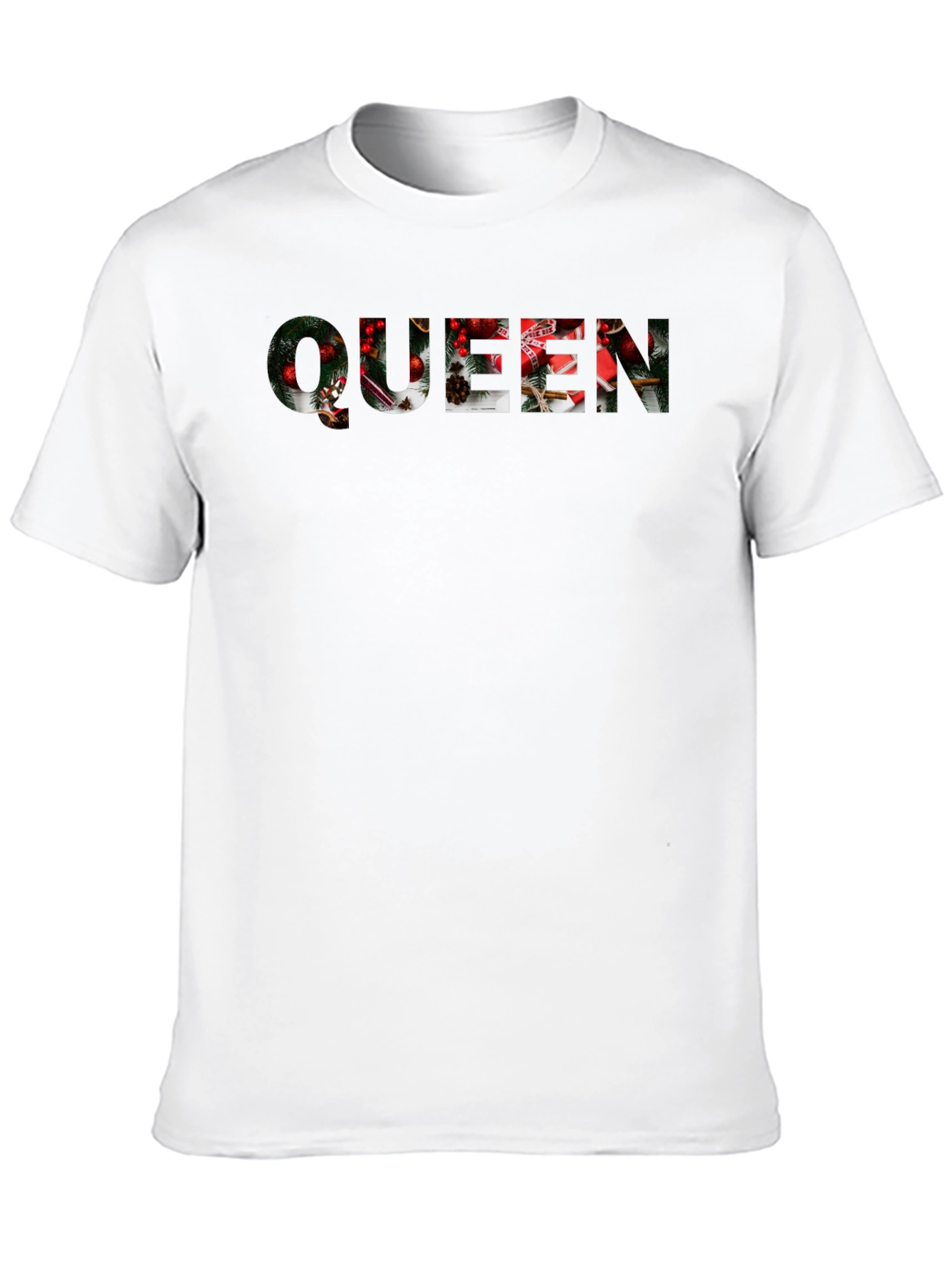 Christmas Queen Graphic Tee - Holiday Festive Shirt