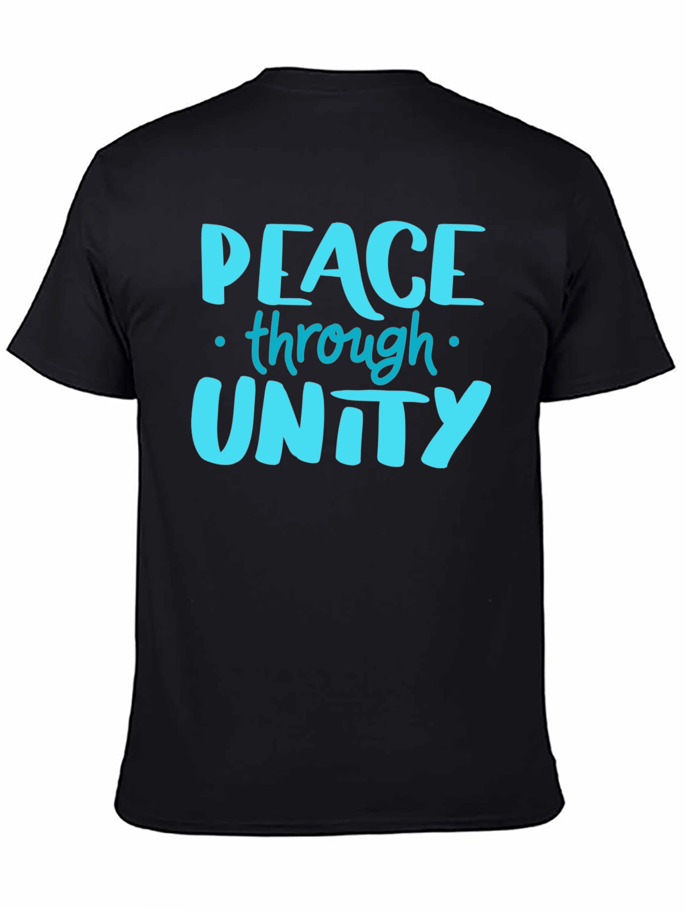 Peace Through Unity Graphic Tee - Black