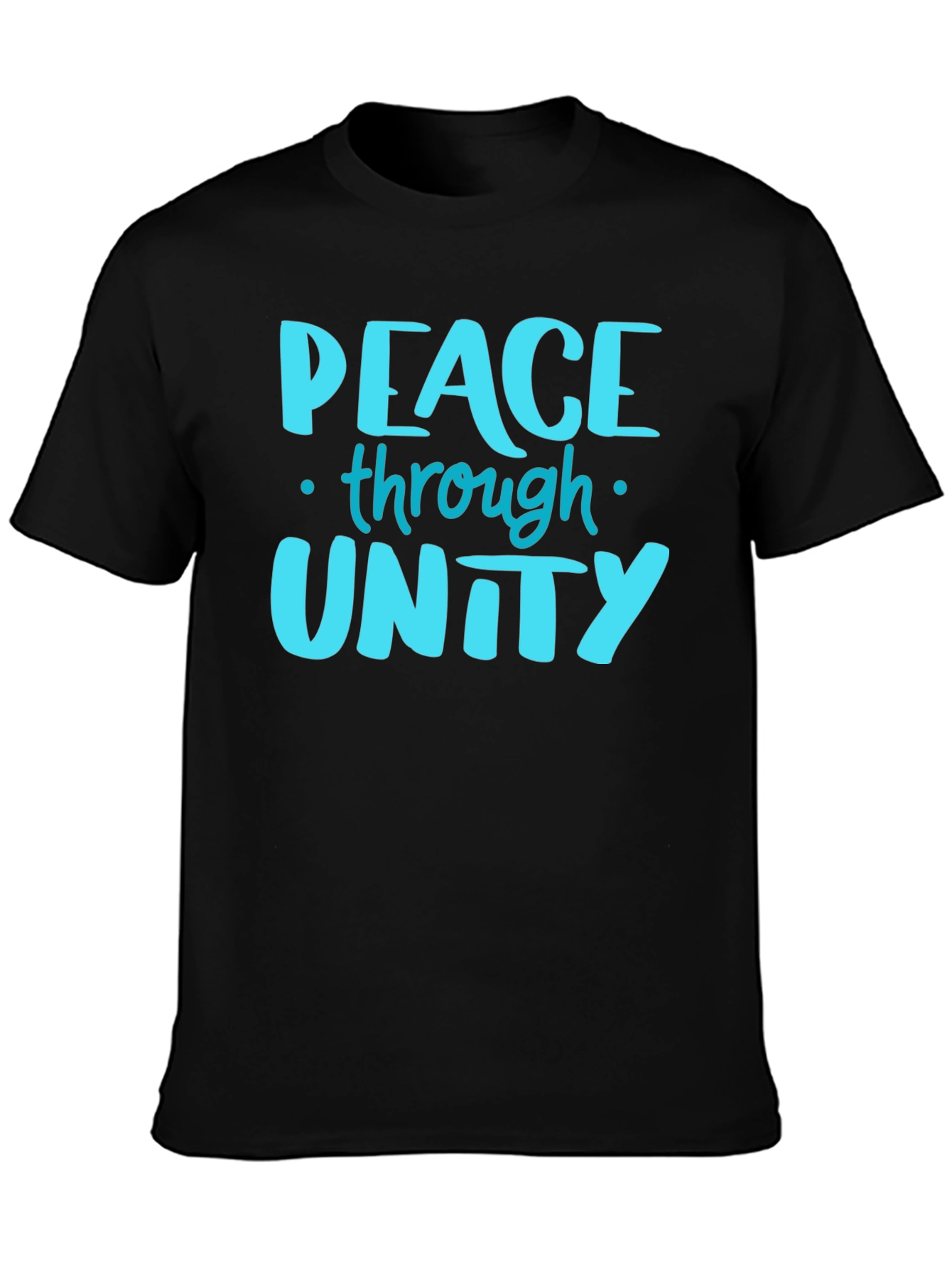 Peace Through Unity Graphic Tee - Black