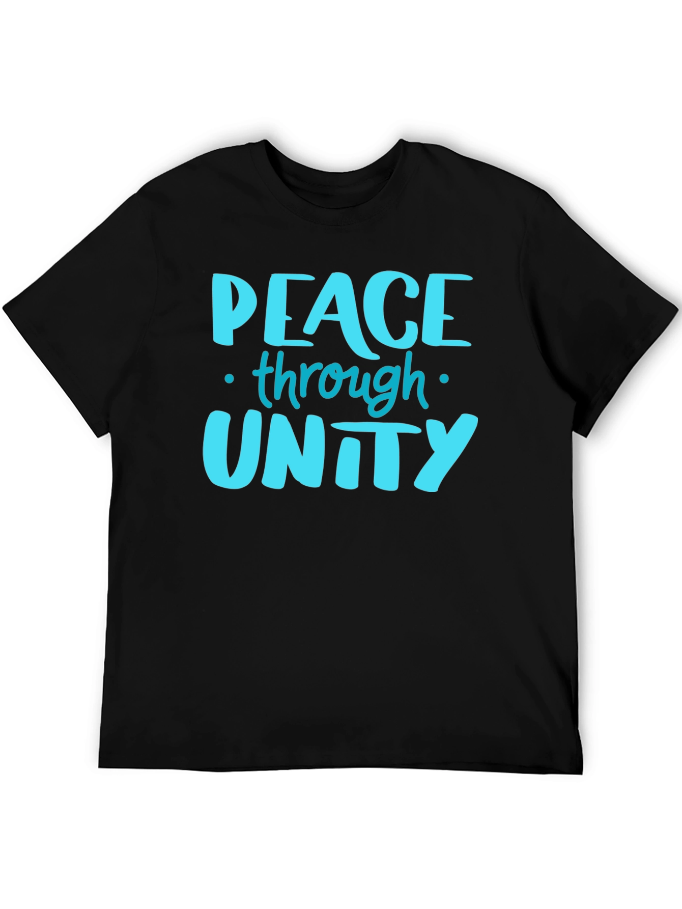 Peace Through Unity Graphic Tee - Black