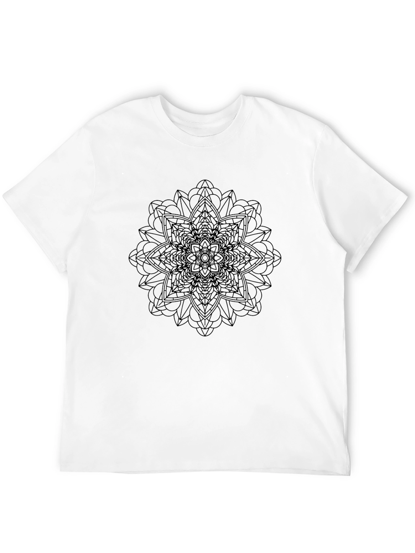 Black Mandala Graphic T-Shirt