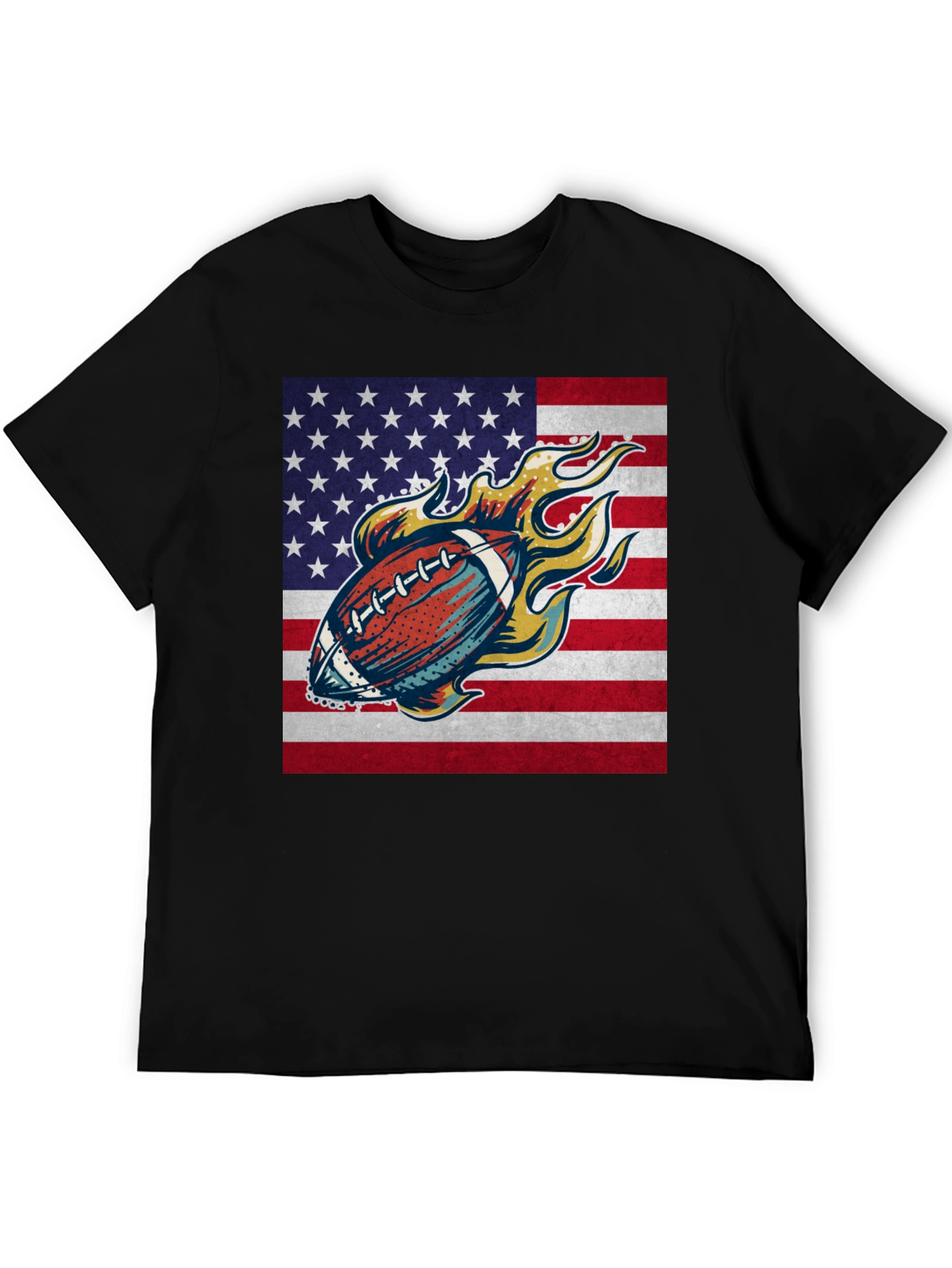 American Football Flag Graphic Tee