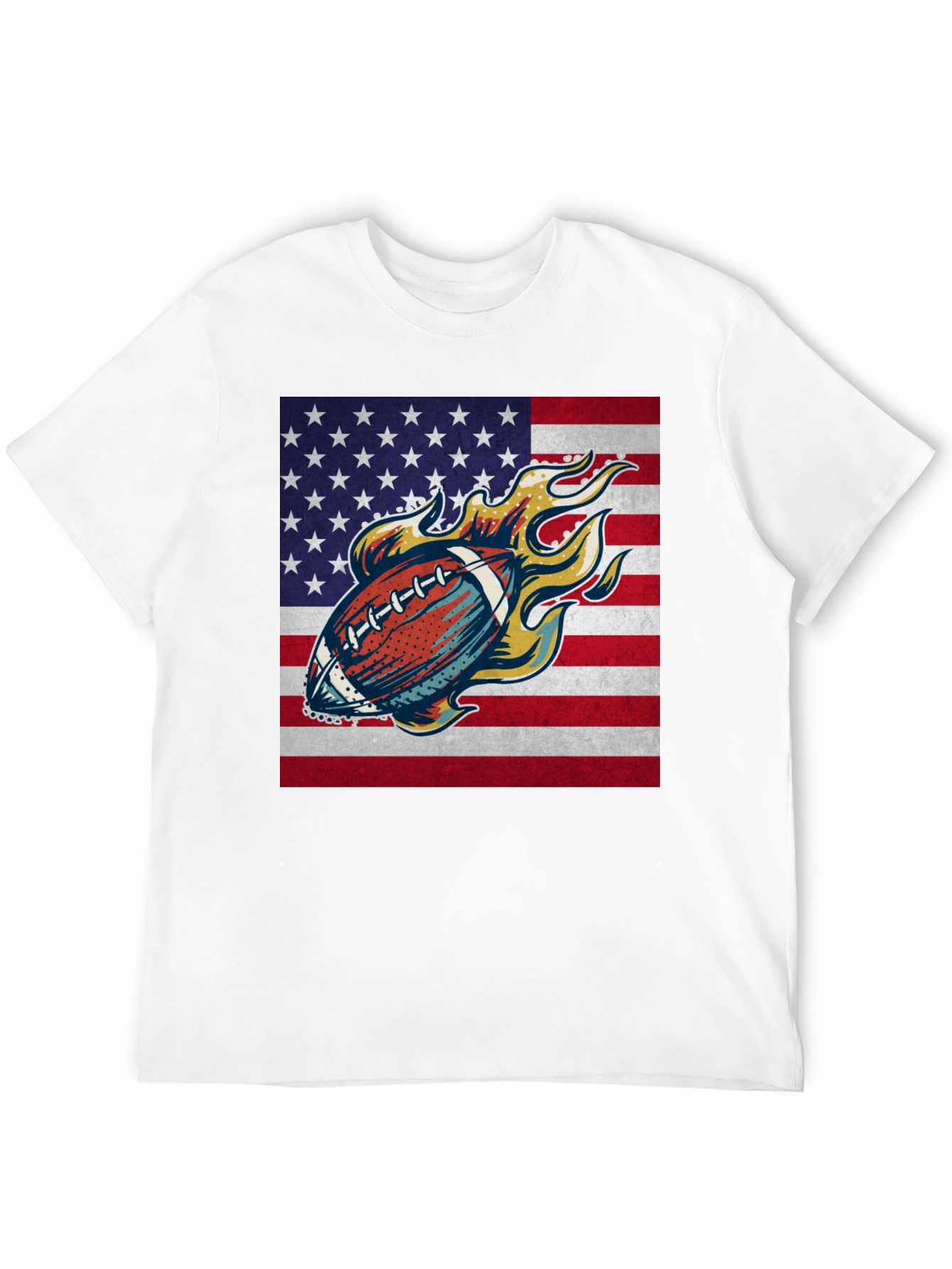 American Football Flag Graphic Tee