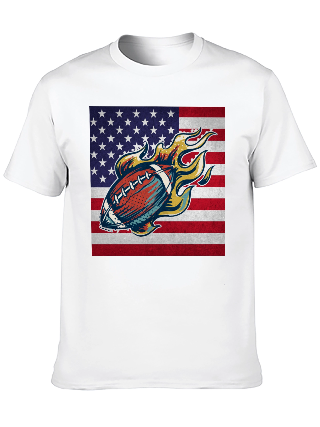American Football Flag Graphic Tee