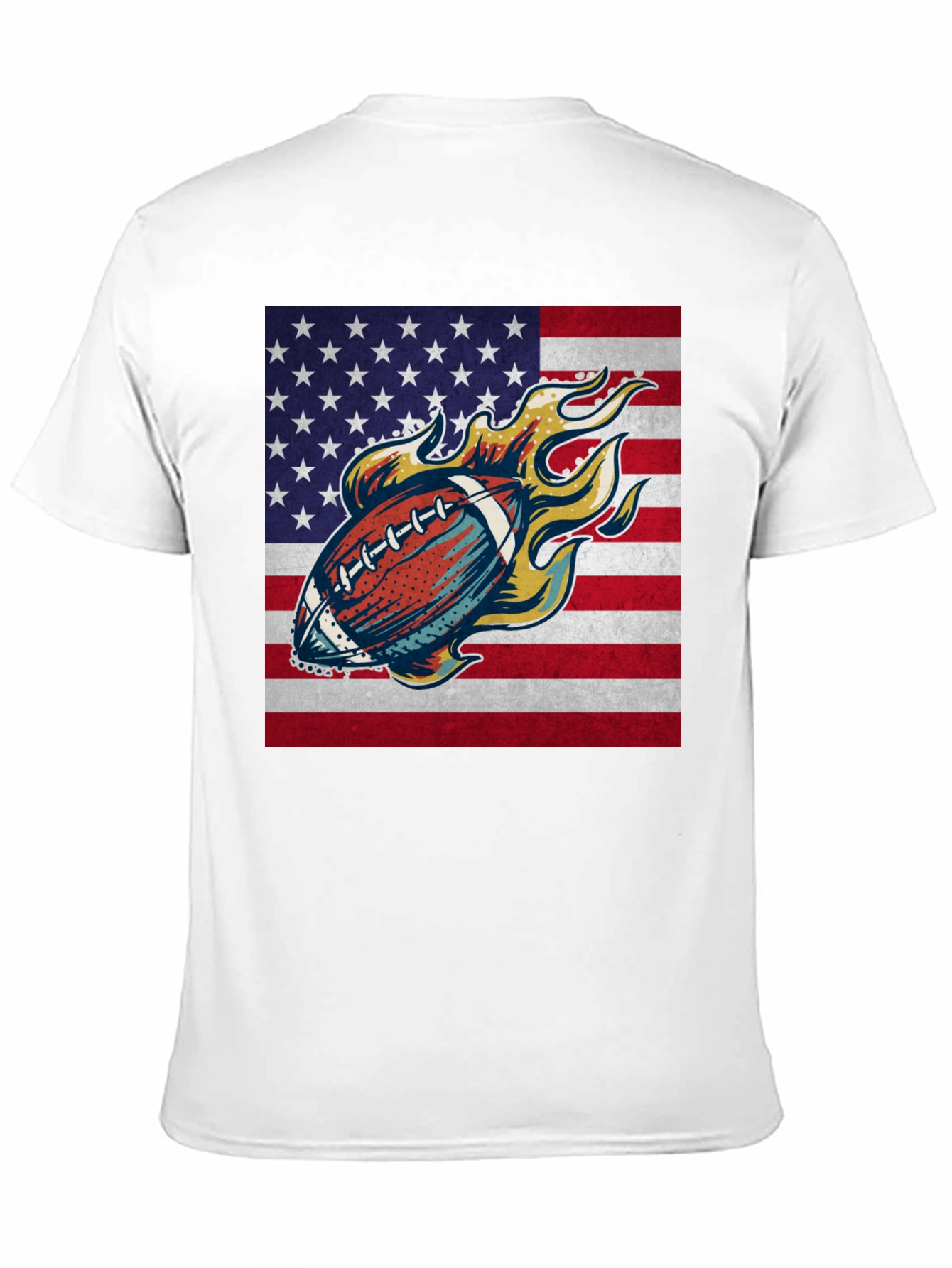American Football Flag Graphic Tee