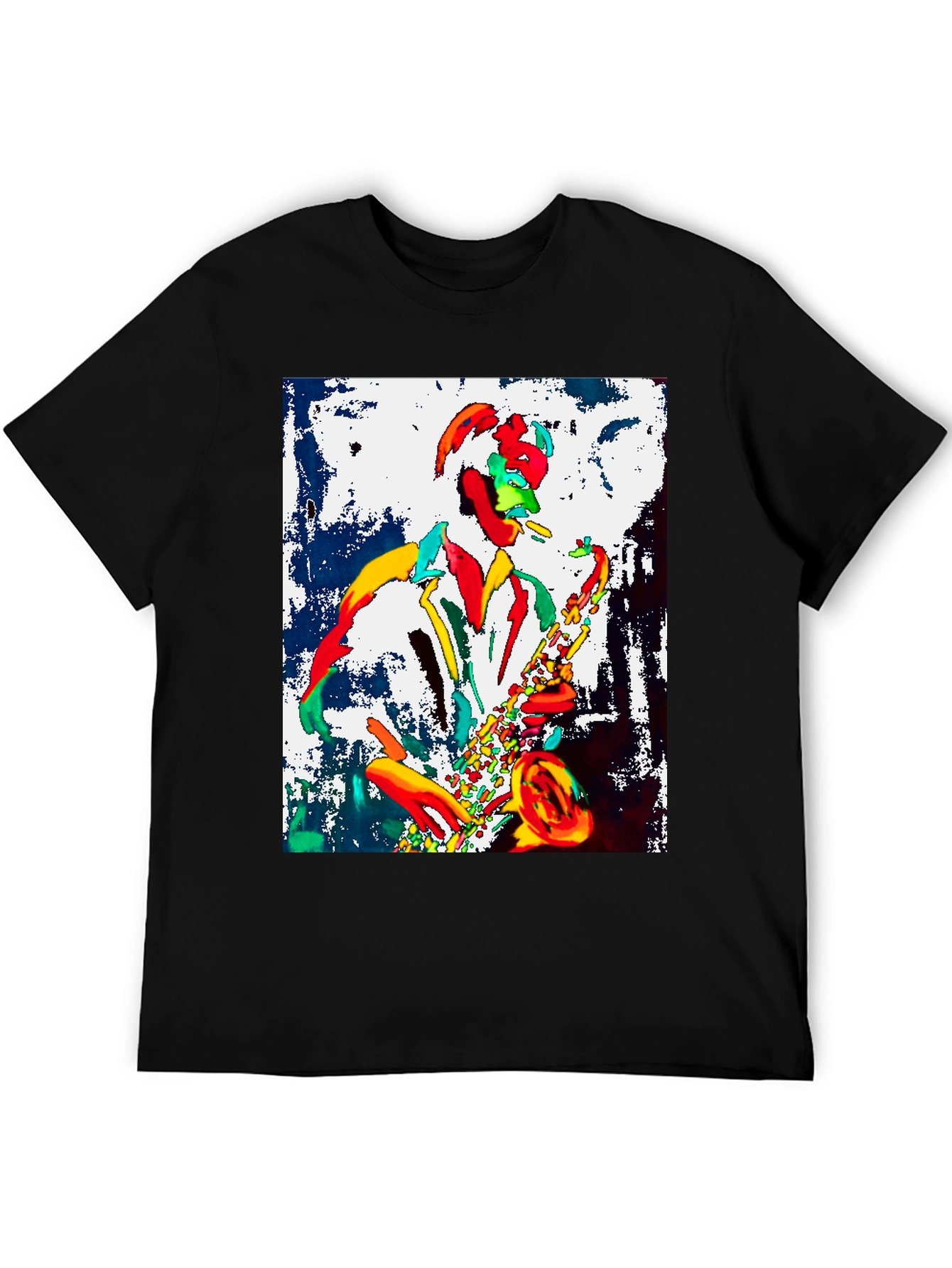 Jazz Musician Graphic Tee - Cool Saxophone Player Design