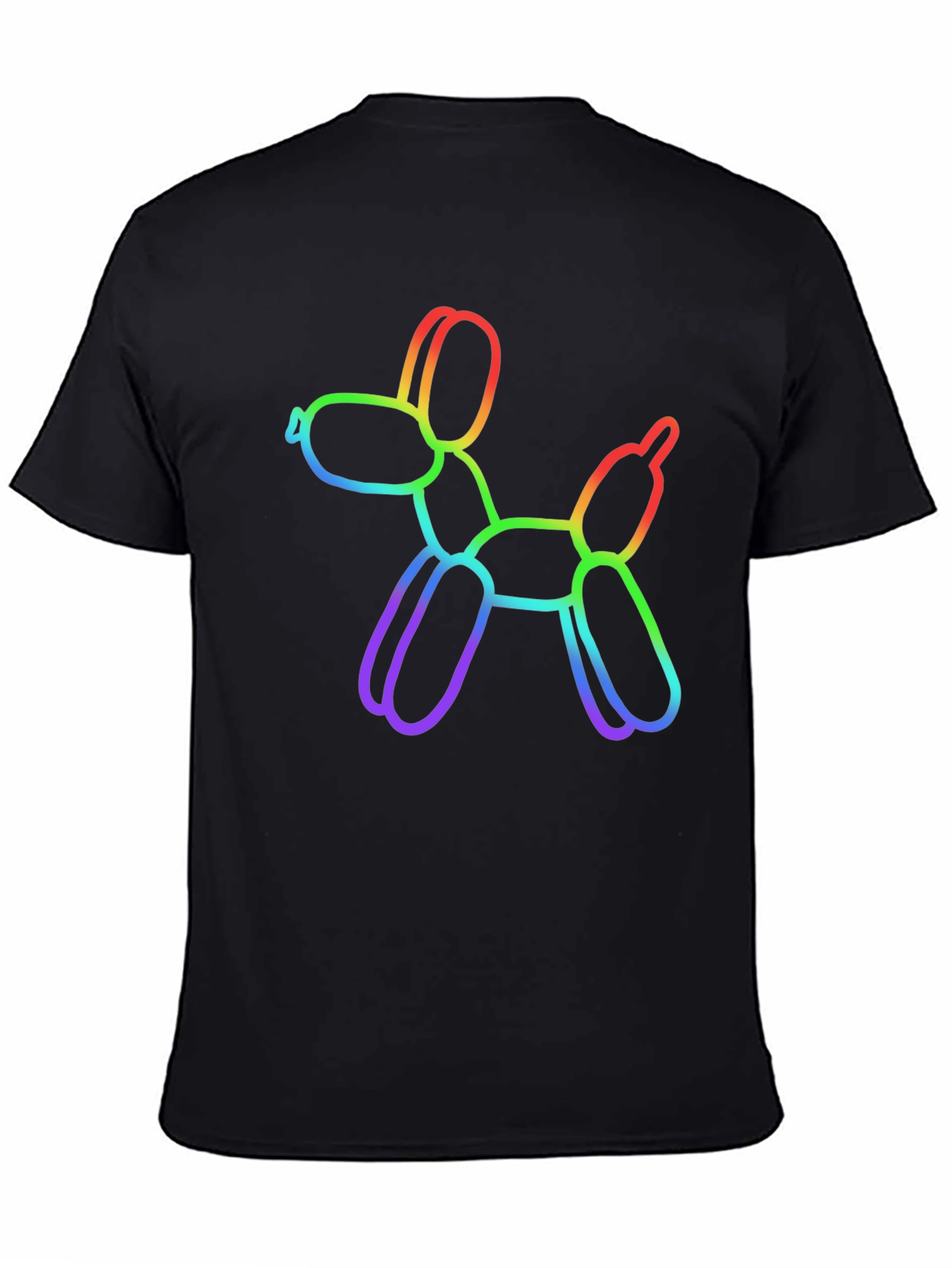 Rainbow Balloon Dog Graphic T-Shirt