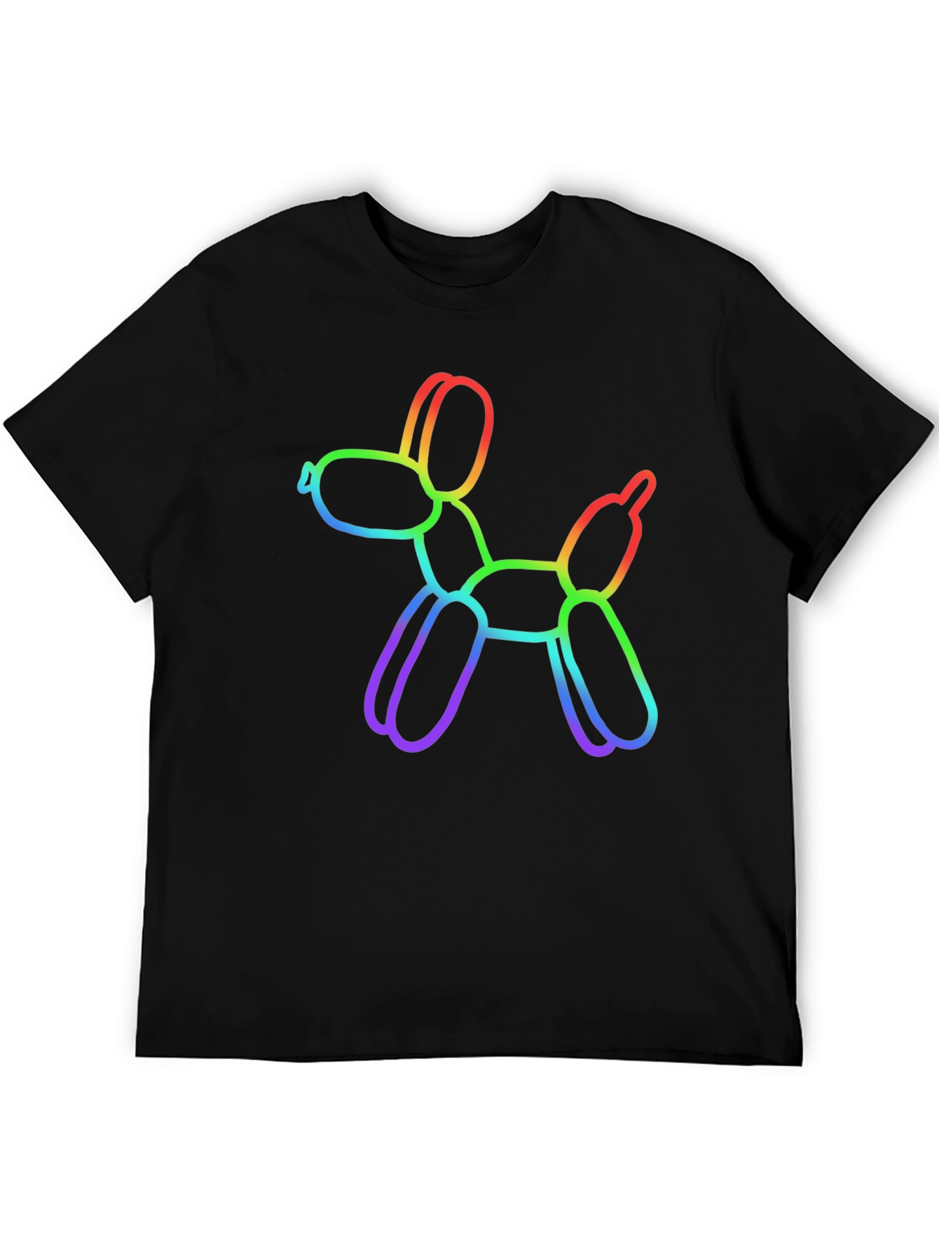 Rainbow Balloon Dog Graphic T-Shirt