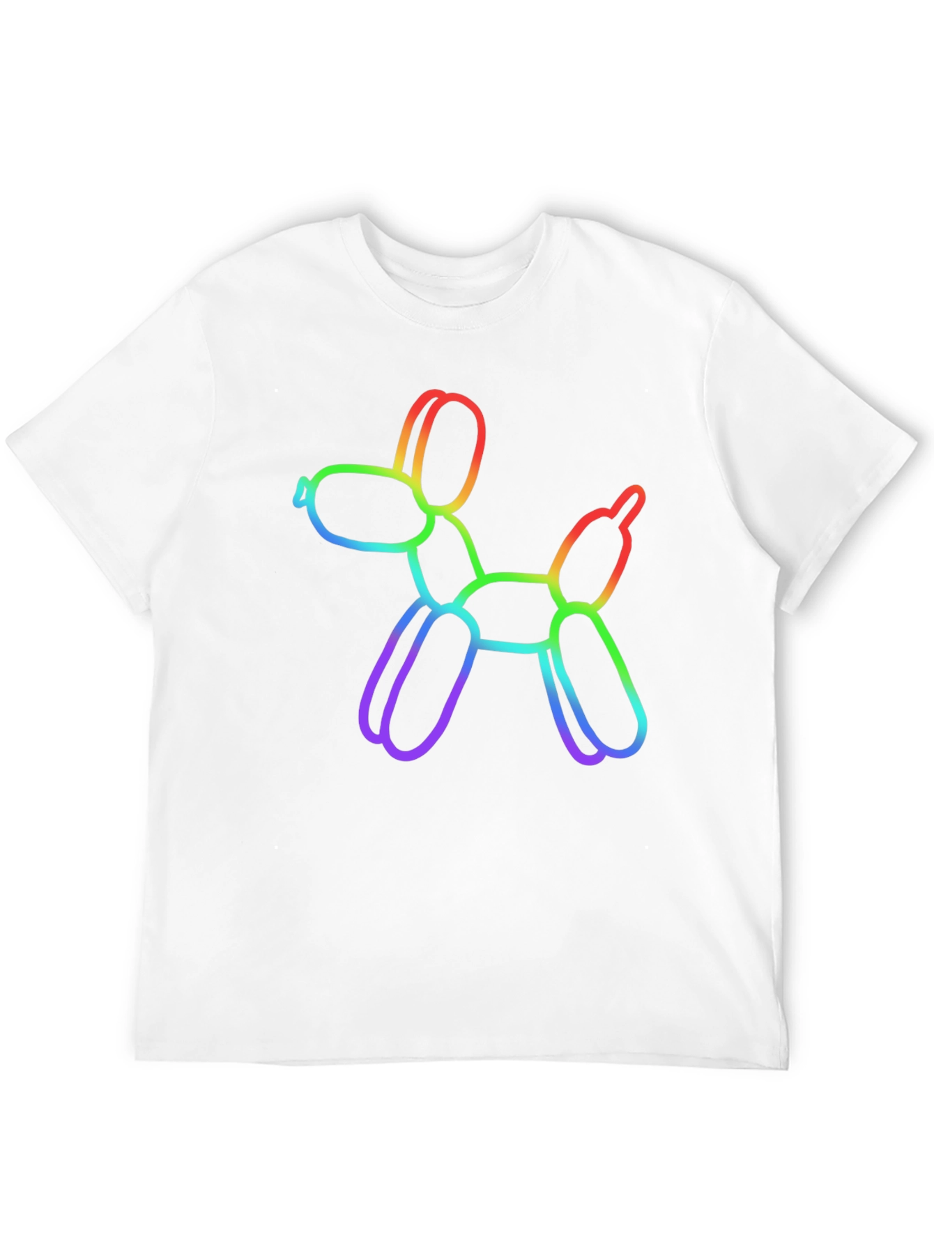 Rainbow Balloon Dog Graphic T-Shirt