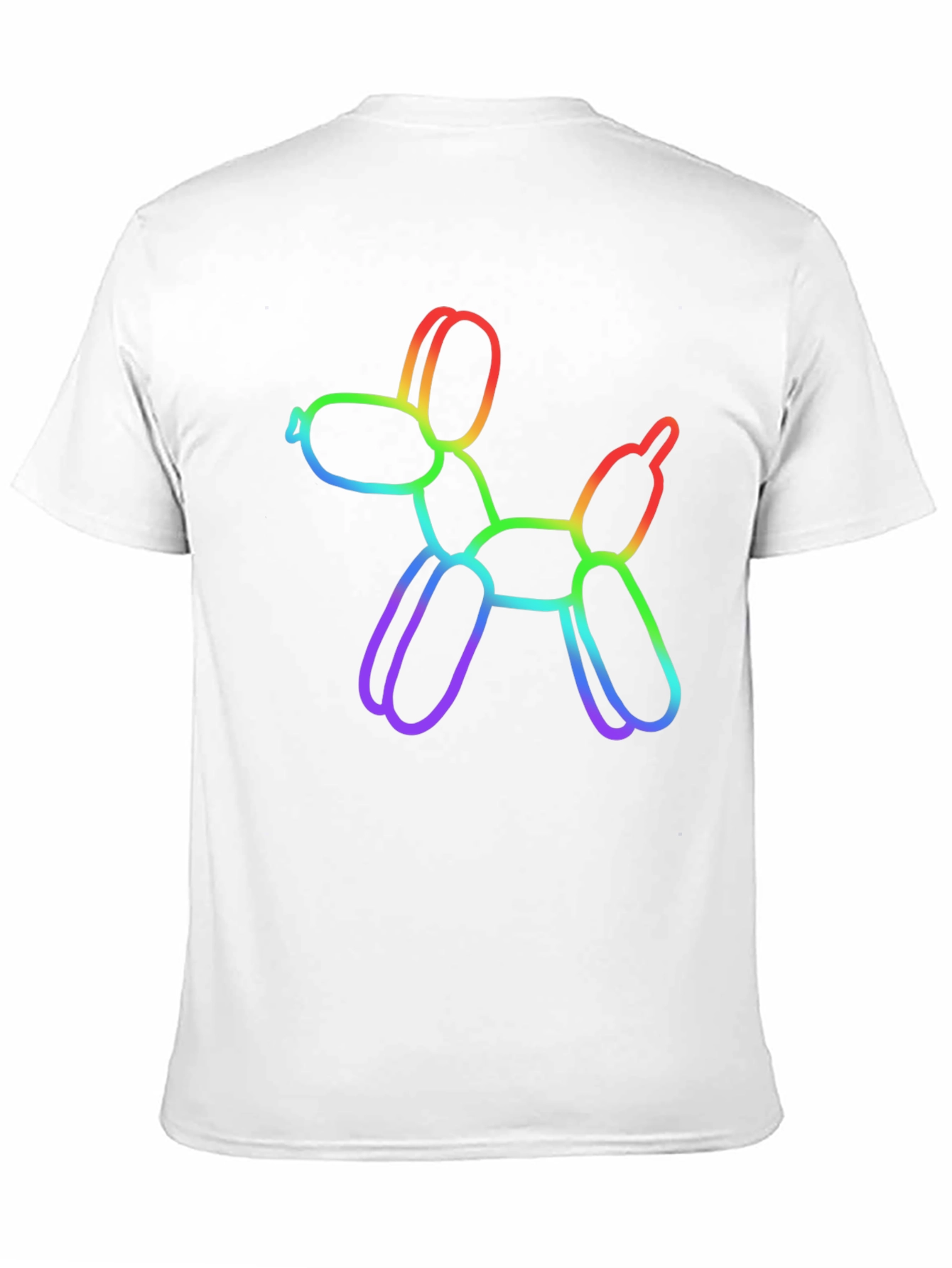 Rainbow Balloon Dog Graphic T-Shirt