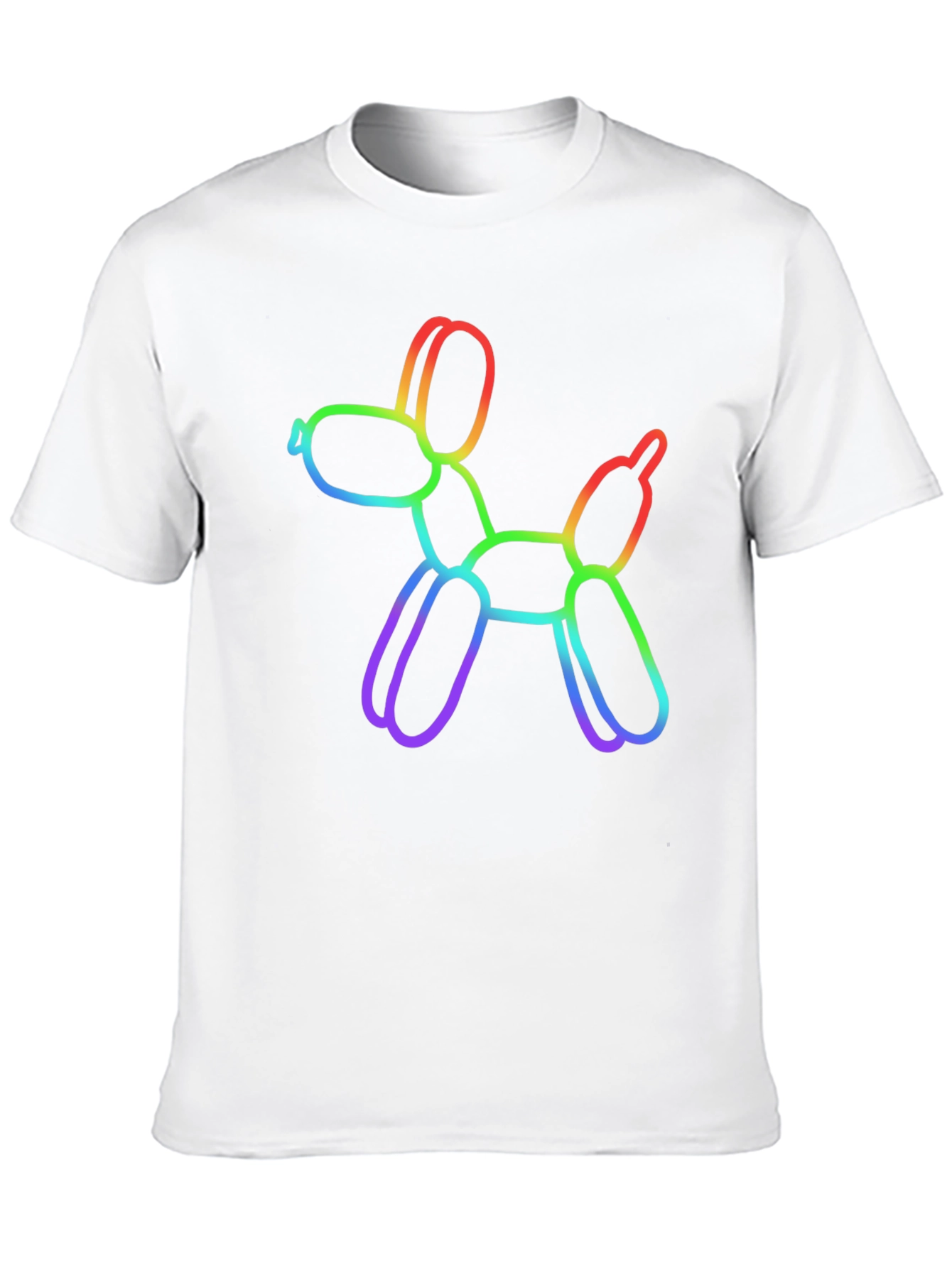 Rainbow Balloon Dog Graphic T-Shirt
