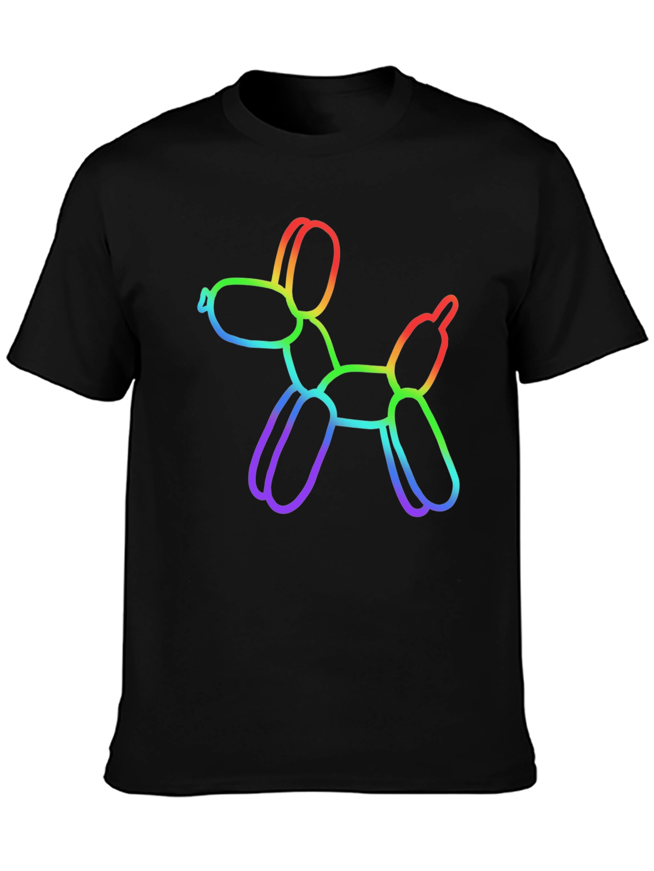 Rainbow Balloon Dog Graphic T-Shirt
