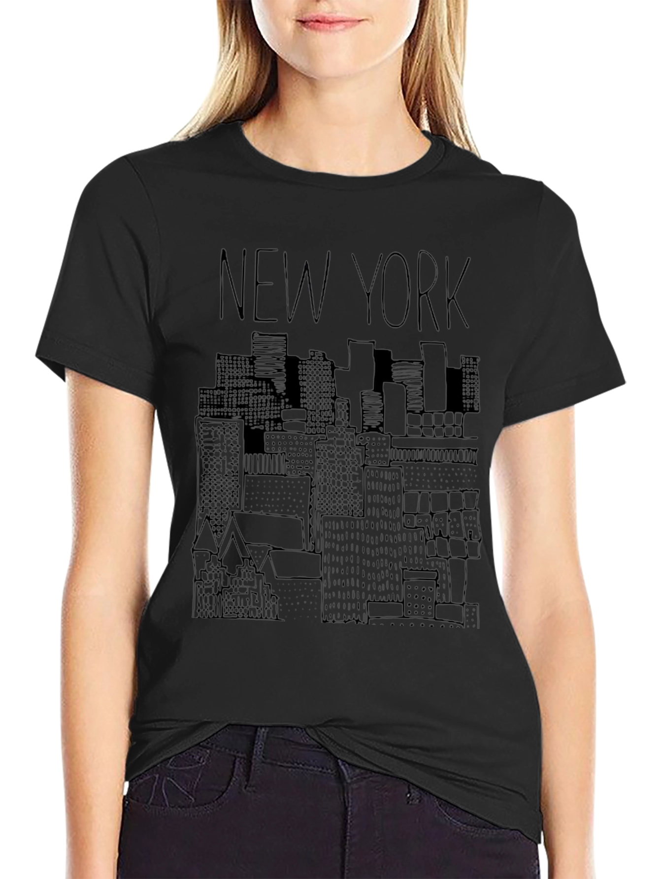 New York Skyline Graphic T-Shirt