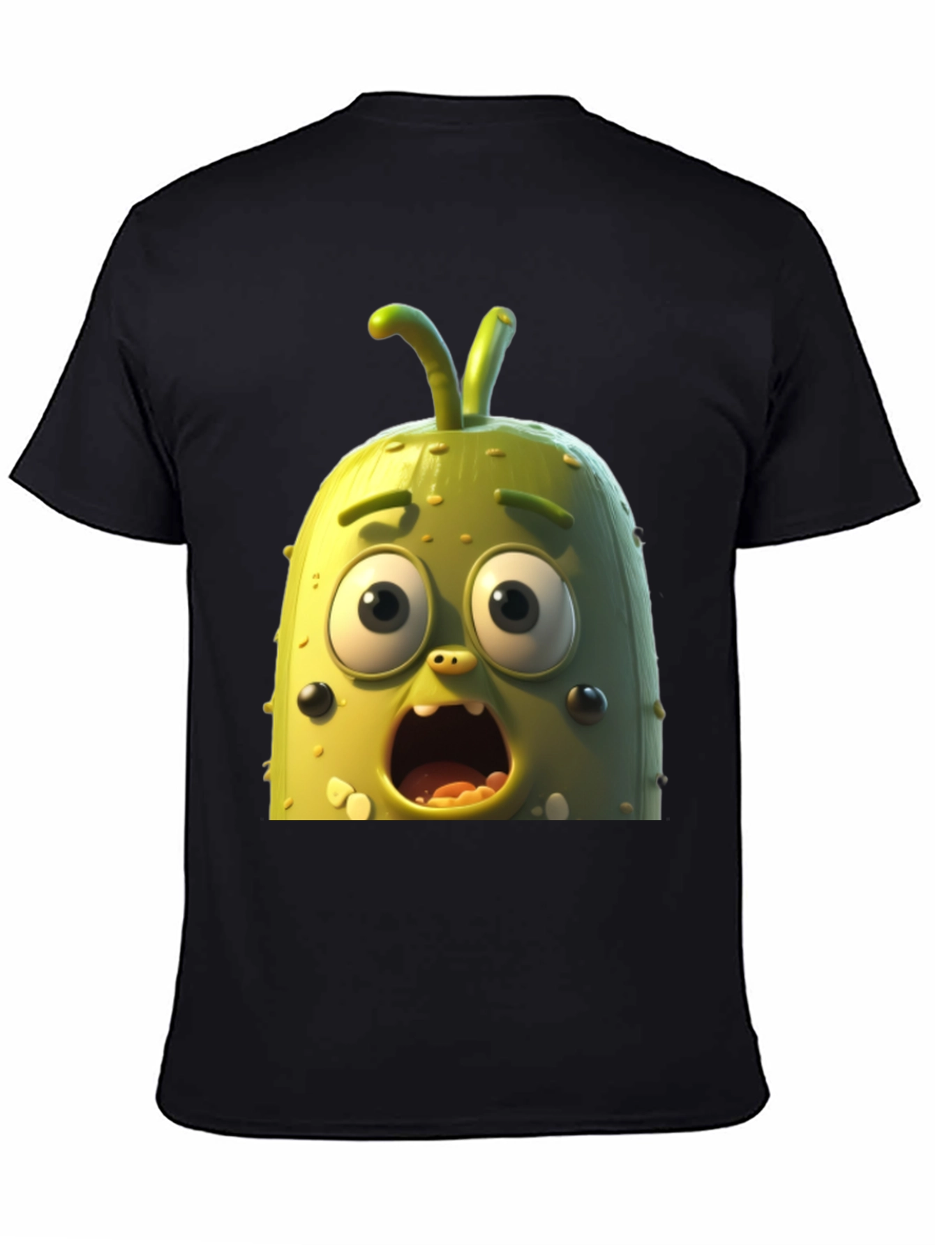 Pickle Rick T-Shirt - Black Cartoon Tee