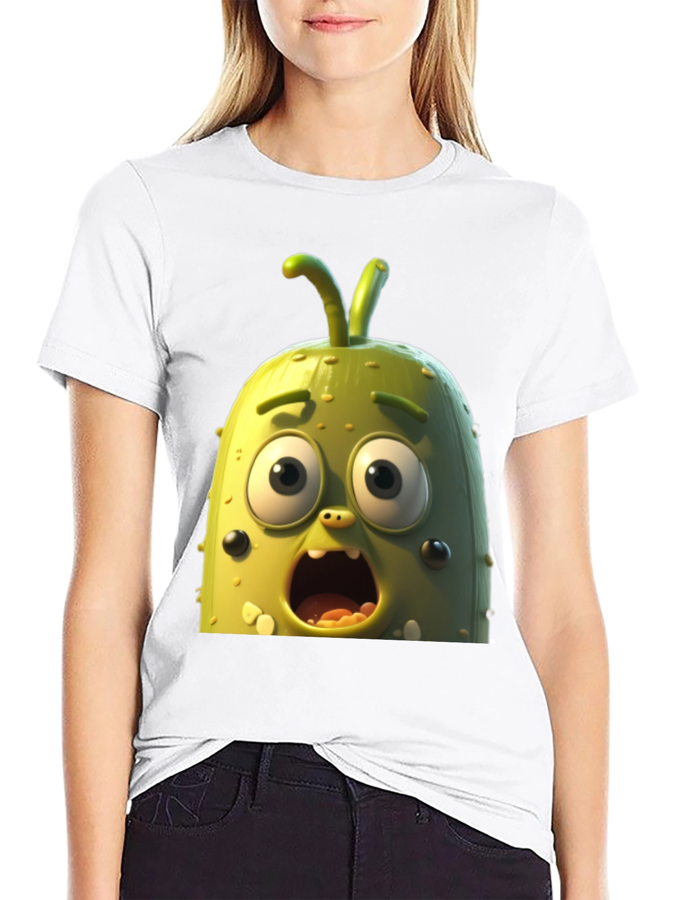 Pickle Rick T-Shirt - Black Cartoon Tee