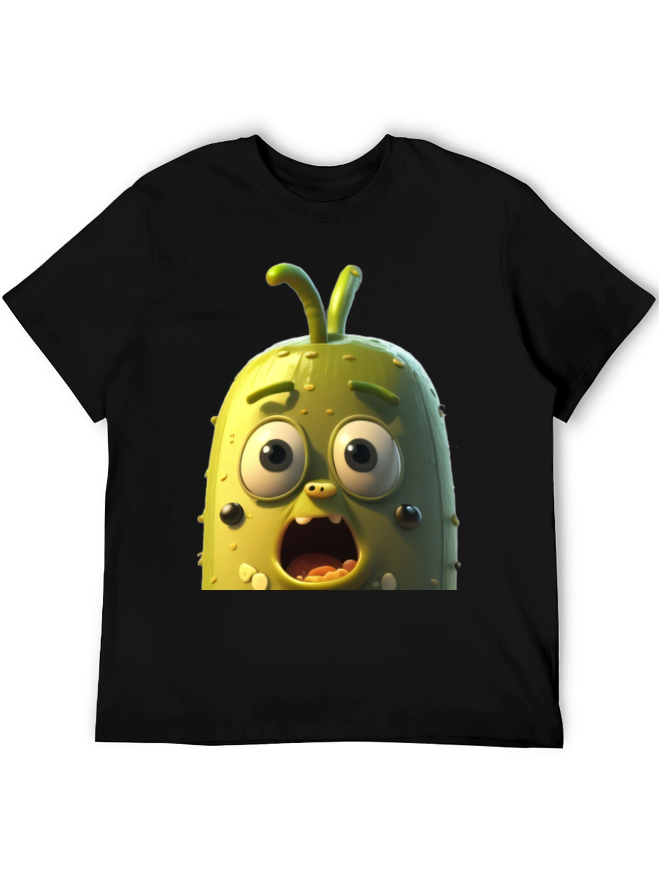 Pickle Rick T-Shirt - Black Cartoon Tee