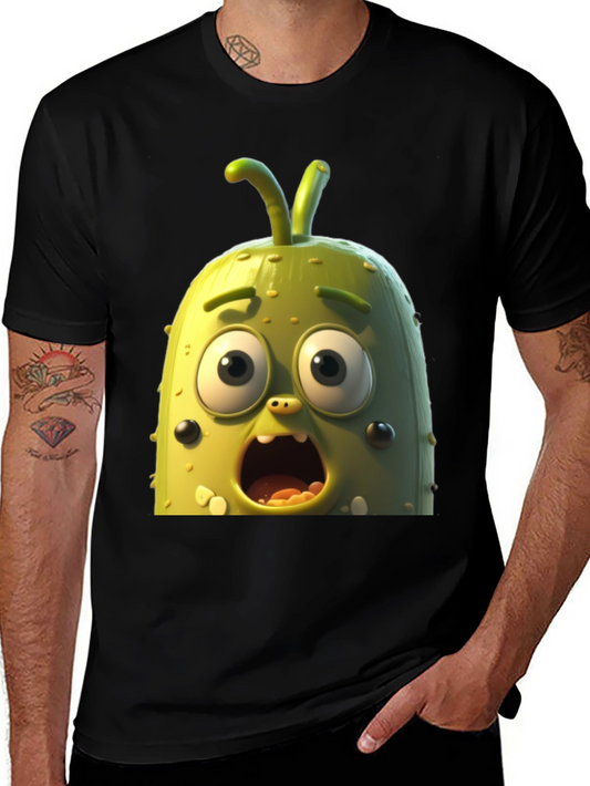 Pickle Rick T-Shirt - Black Cartoon Tee