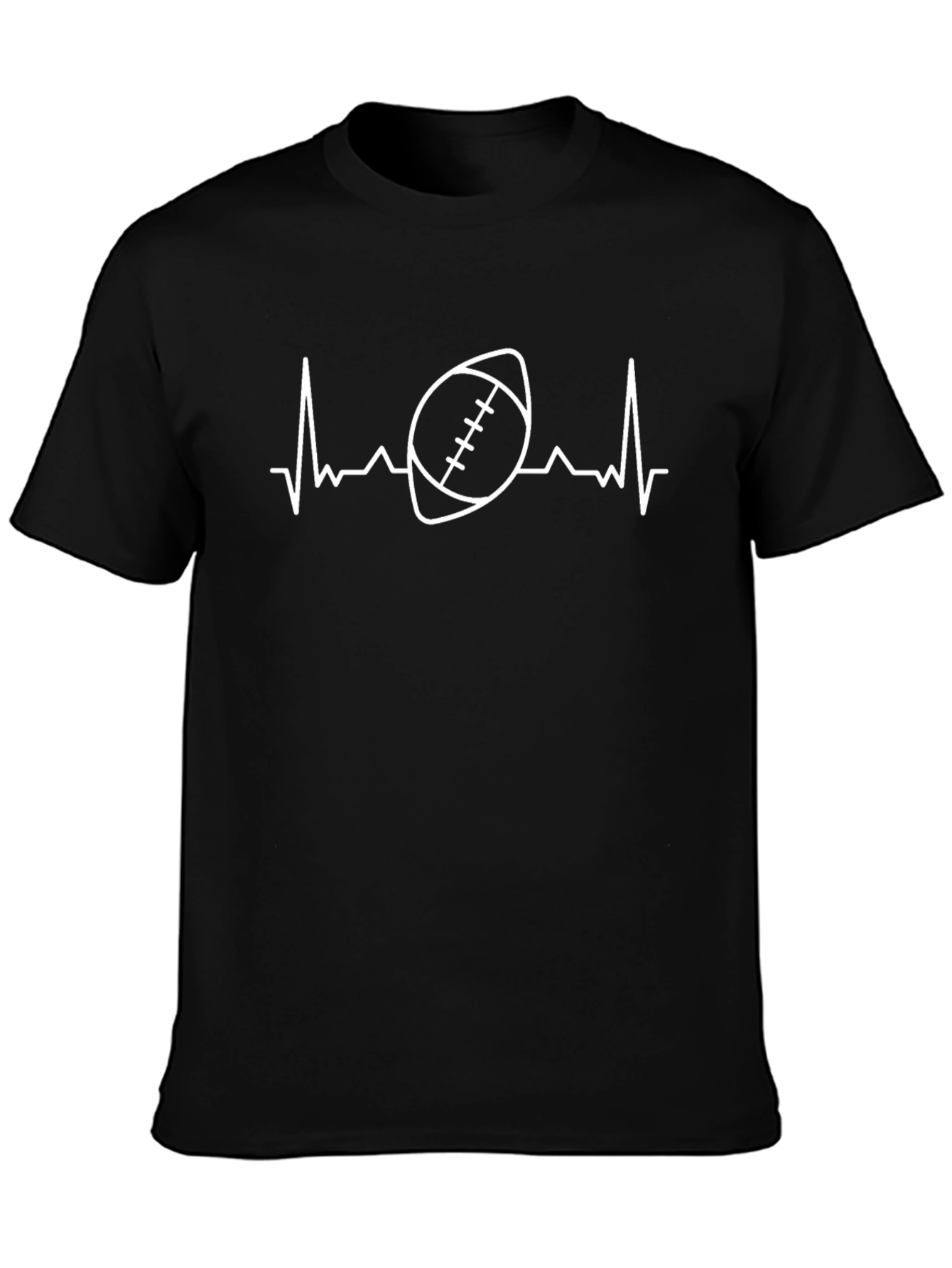 Football Heartbeat T-Shirt